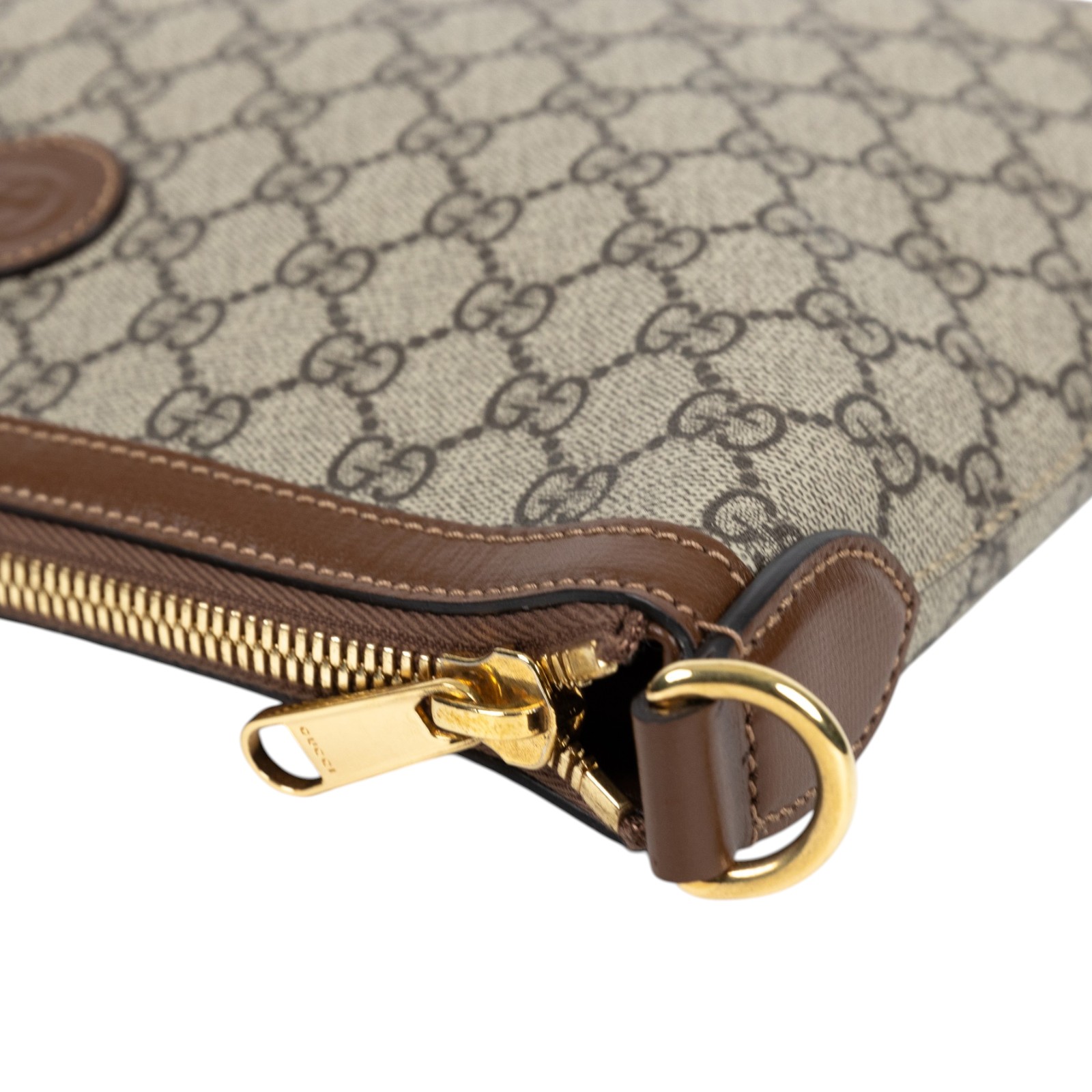 古馳 GUCCI Interlocking G 郵差袋 726833 92THG 棕GG斜背包 背帶2
