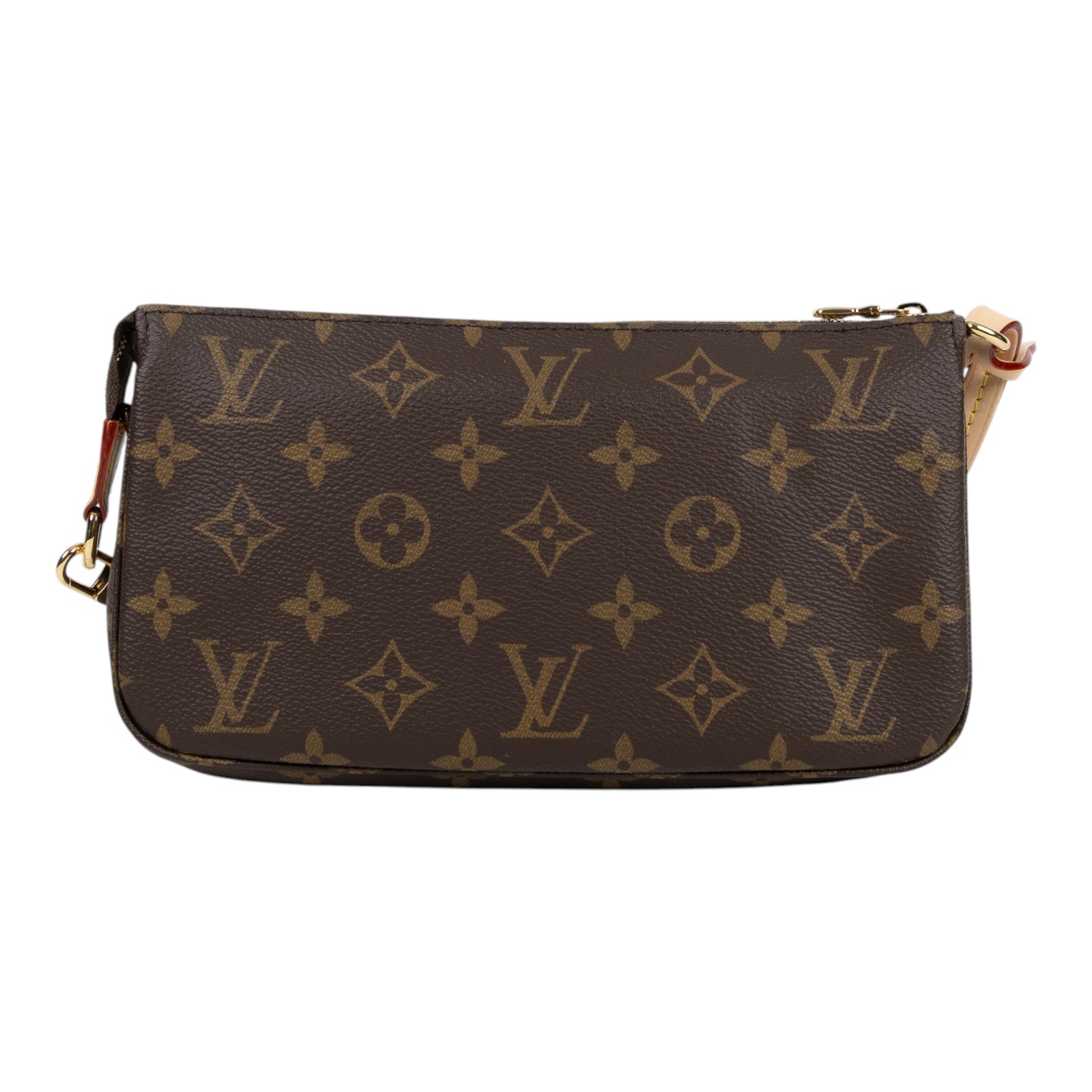 路易威登 LOUIS VUITTON Pochette Accessoires Monogram帆布 鏈帶 肩背 錢包 M82766 晶片款  原廠盒子/防塵袋/背帶2
