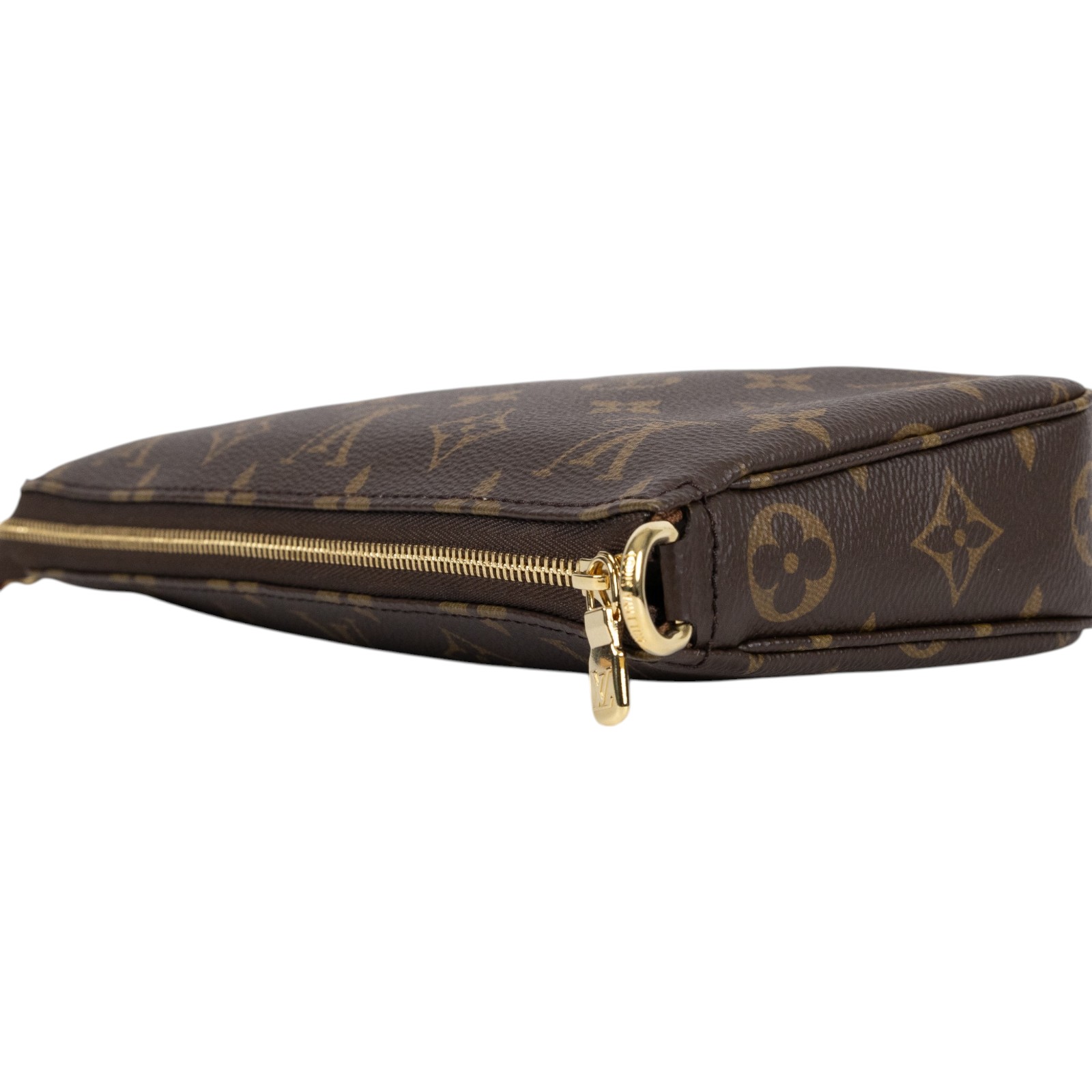 路易威登 LOUIS VUITTON Pochette Accessoires Monogram帆布 鏈帶 肩背 錢包 M82766 晶片款  原廠盒子/防塵袋/背帶2