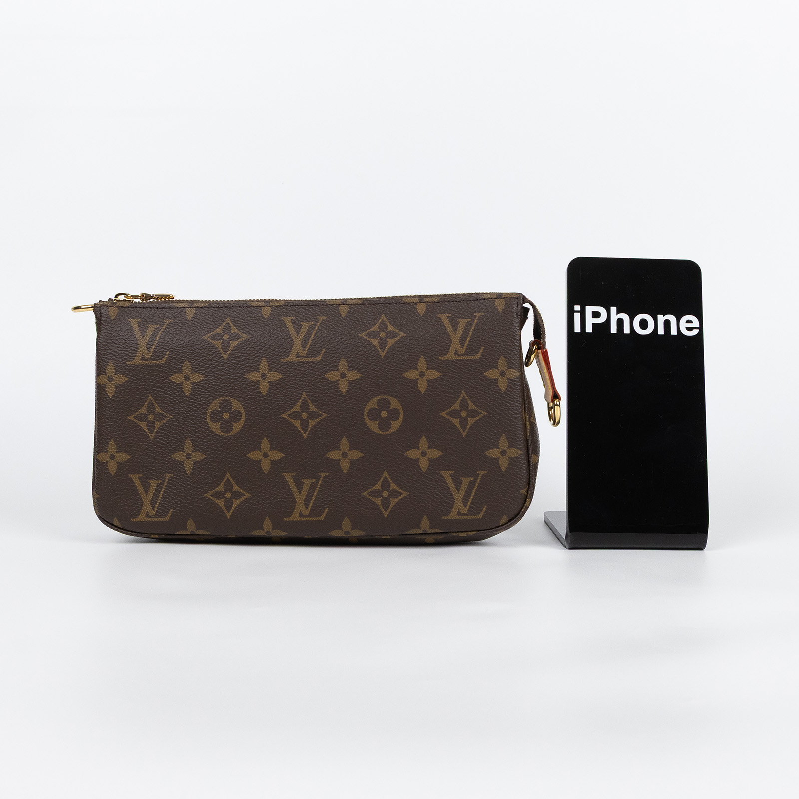 路易威登 LOUIS VUITTON Pochette Accessoires Monogram帆布 鏈帶 肩背 錢包 M82766 晶片款  原廠盒子/防塵袋/背帶2