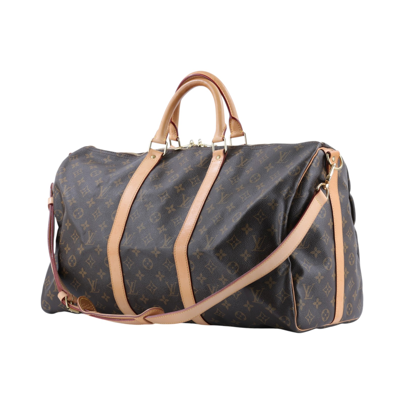 路易威登 LOUIS VUITTON Keepall Bandoulière 50 Monogram經典帆布 波士頓包  旅行袋 M41416  防塵袋/背帶/吊牌/鎖組