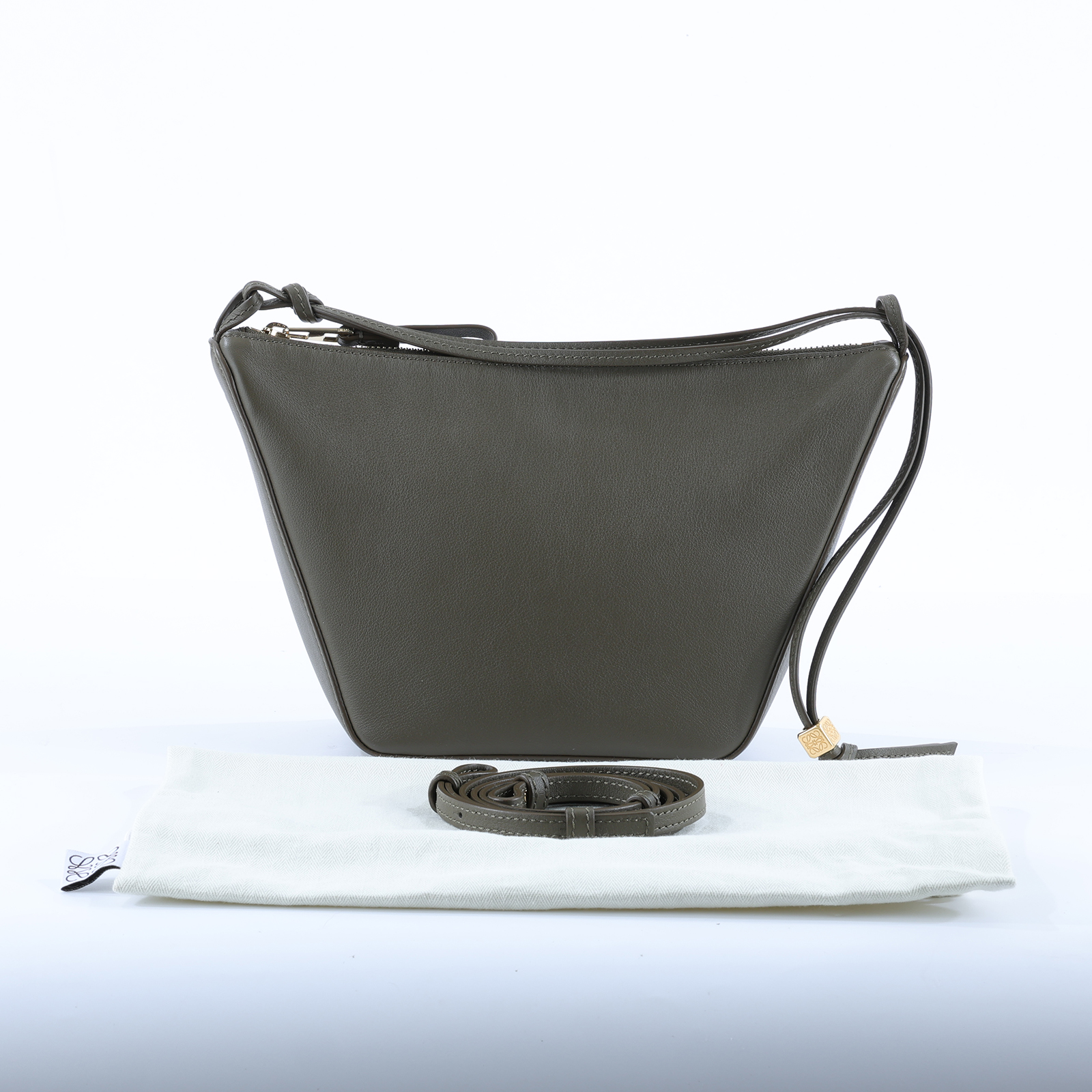 羅意威 LOEWE Mini Hammock Hobo bag 迷你 吊床包 A538G13X01 綠HAMMOCK HOBO MINI 防塵袋/背帶