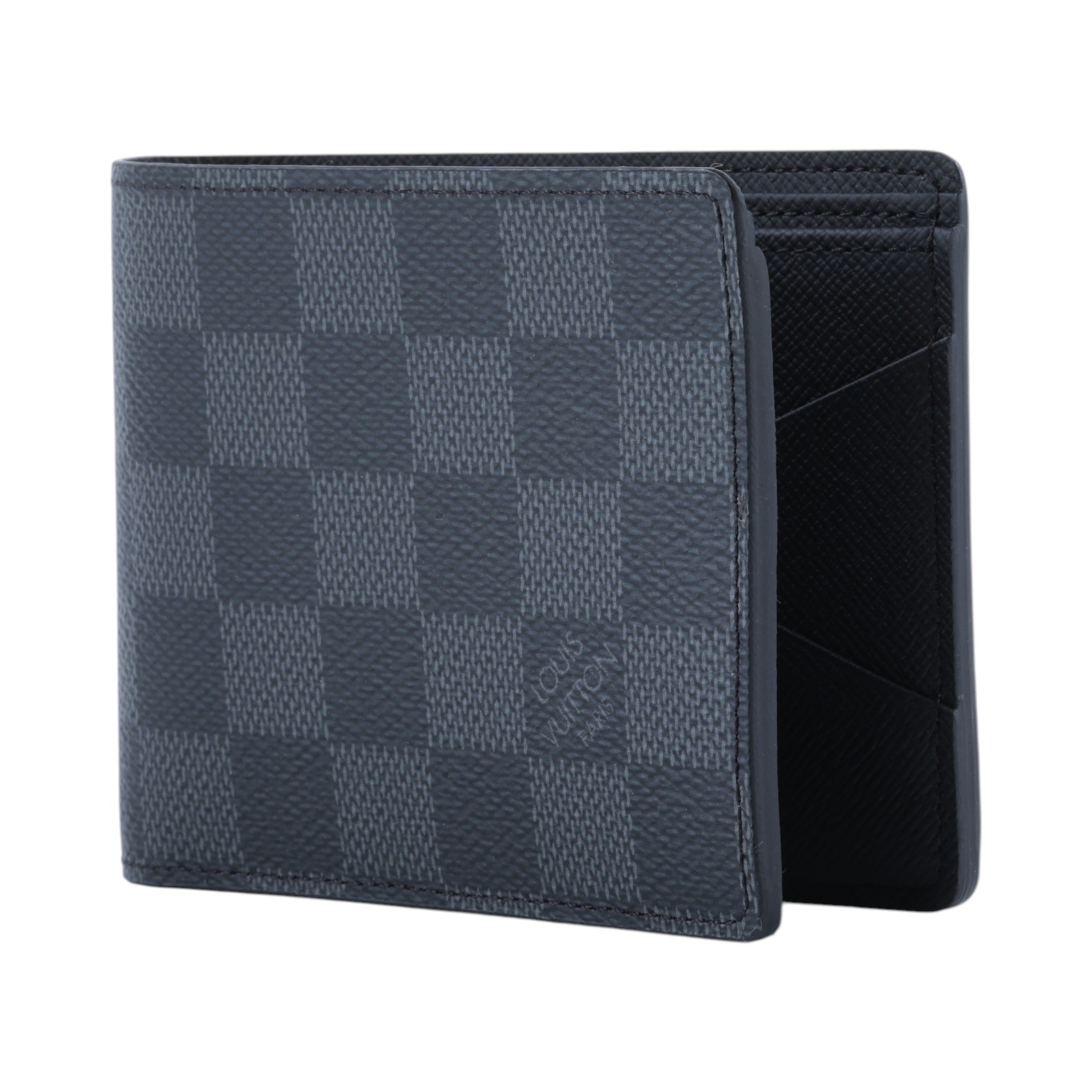路易威登 LOUIS VUITTON Multiple 棋盤格 錢包 短夾 N62663 黑棋盤兩折短夾 原廠盒子/防塵袋(消磁)