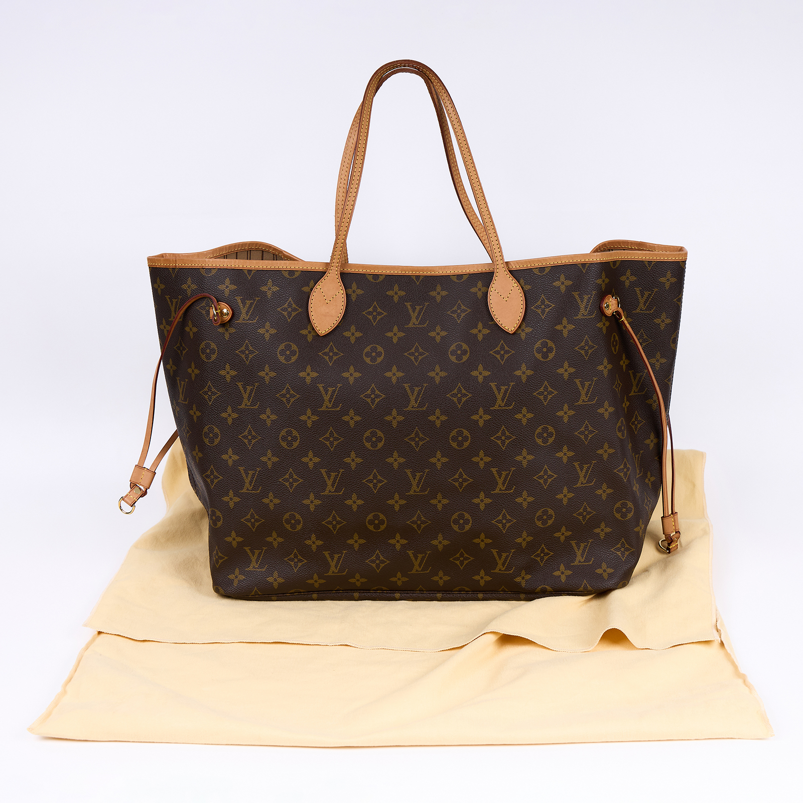 路易威登 LOUIS VUITTON Neverfull GM 托特包 經典帆布 駝色 M46978 原花NEVERFULL GM 舊版 防塵袋