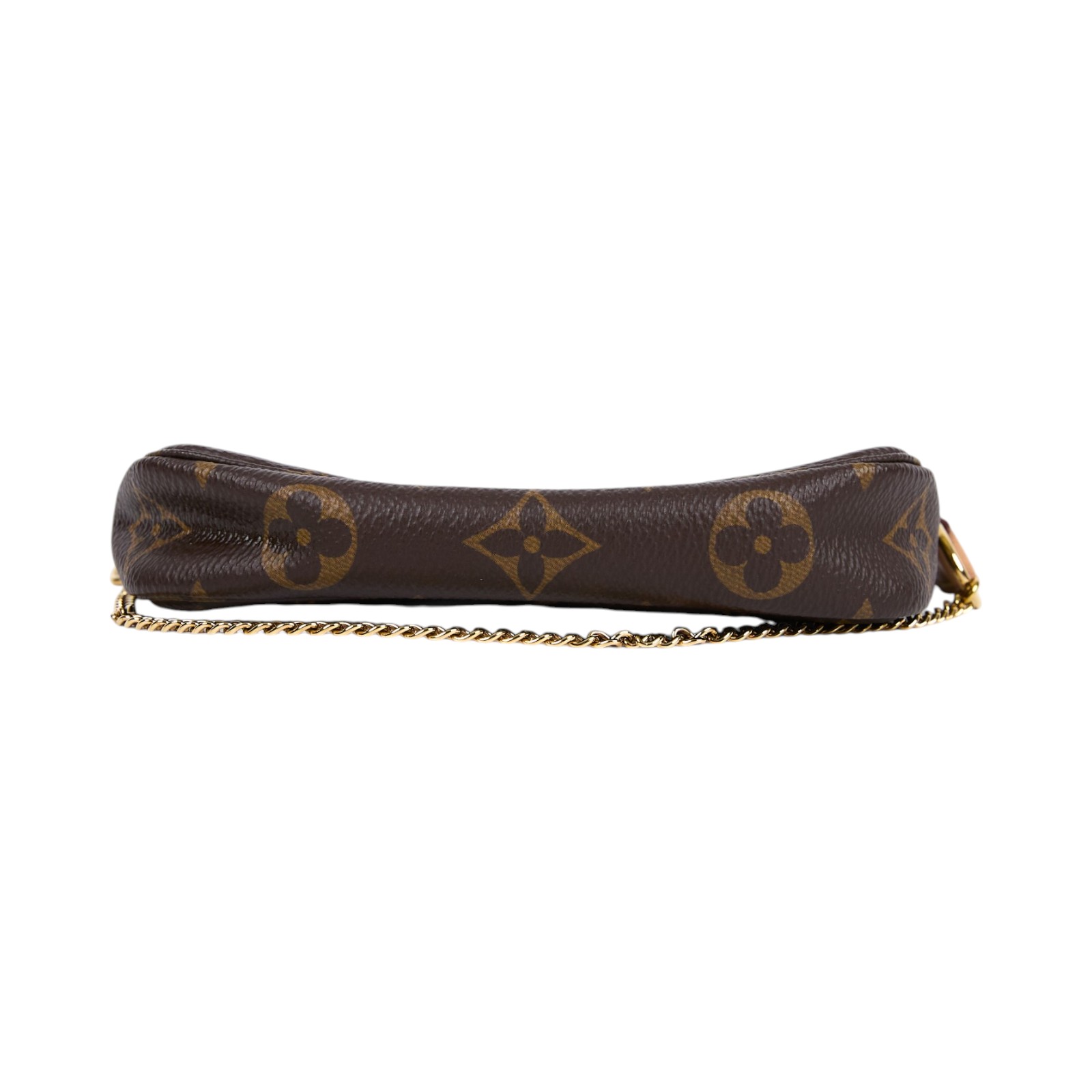 路易威登 LOUIS VUITTON Monogram塗層帆布 鏈帶 迷你小皮包 M58009 原花POUCH 無附屬品