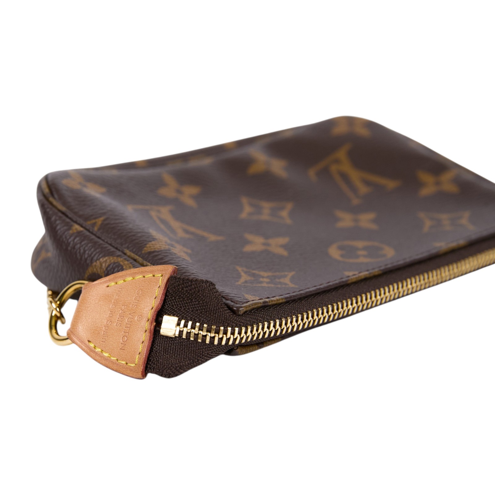 路易威登 LOUIS VUITTON Monogram塗層帆布 鏈帶 迷你小皮包 M58009 原花POUCH 無附屬品