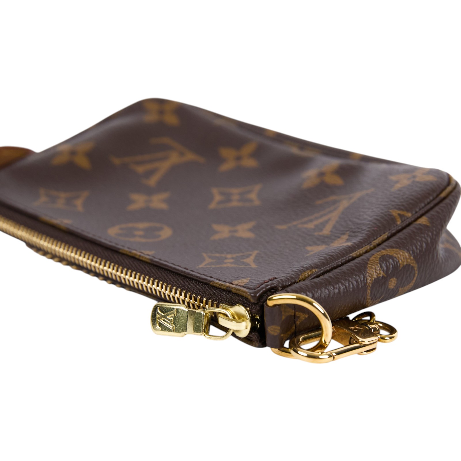 路易威登 LOUIS VUITTON Monogram塗層帆布 鏈帶 迷你小皮包 M58009 原花POUCH 無附屬品