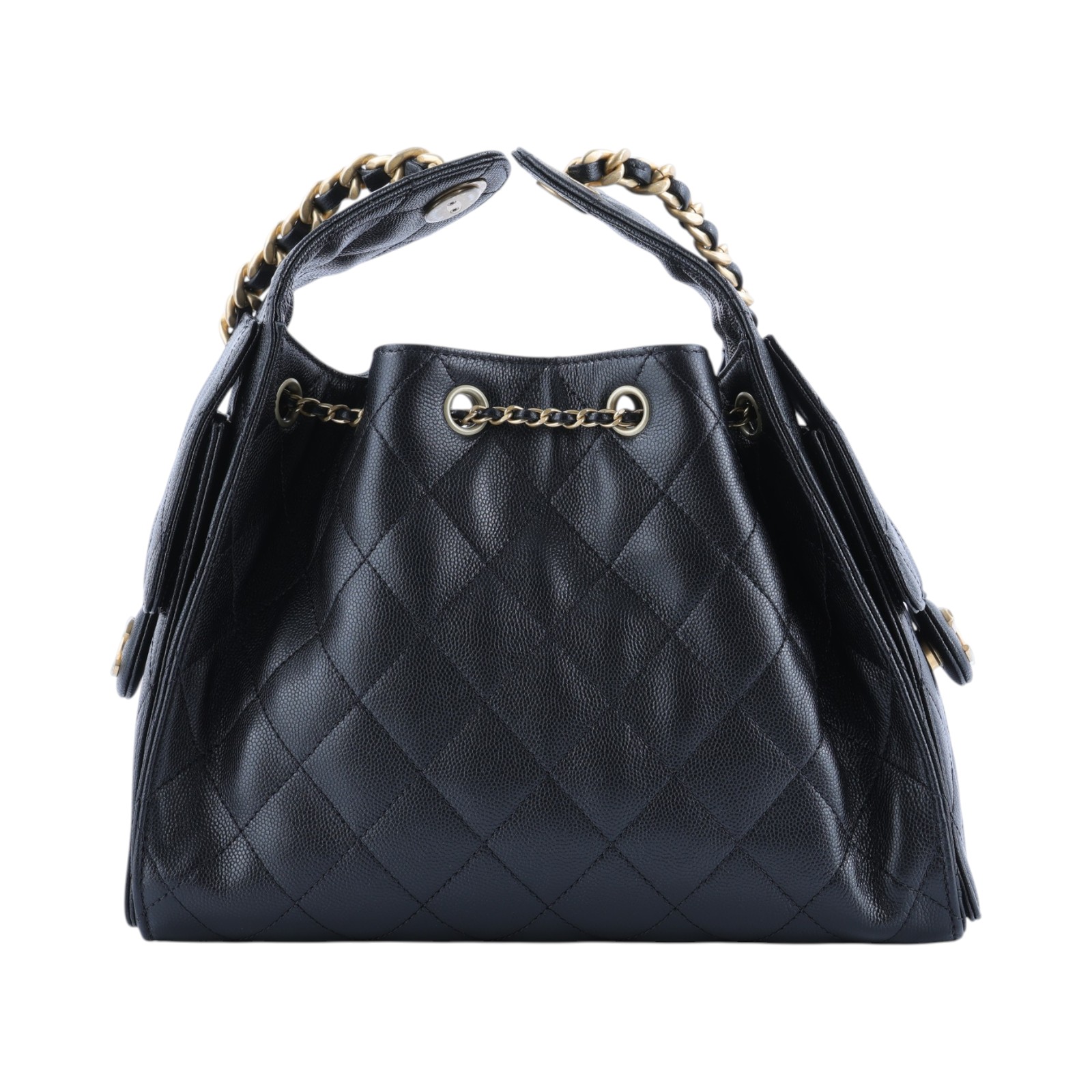 香奈兒 CHANEL 25 小型包 粒面牛皮 AS5293 B20304 晶片款 黑荔枝牛25包 小號 原廠盒子/防塵袋/購買證明