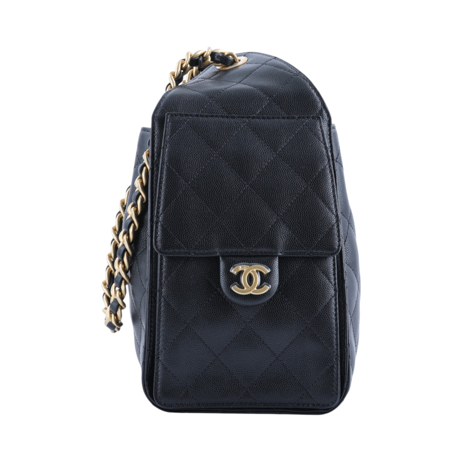 香奈兒 CHANEL 25 小型包 粒面牛皮 AS5293 B20304 晶片款 黑荔枝牛25包 小號 原廠盒子/防塵袋/購買證明