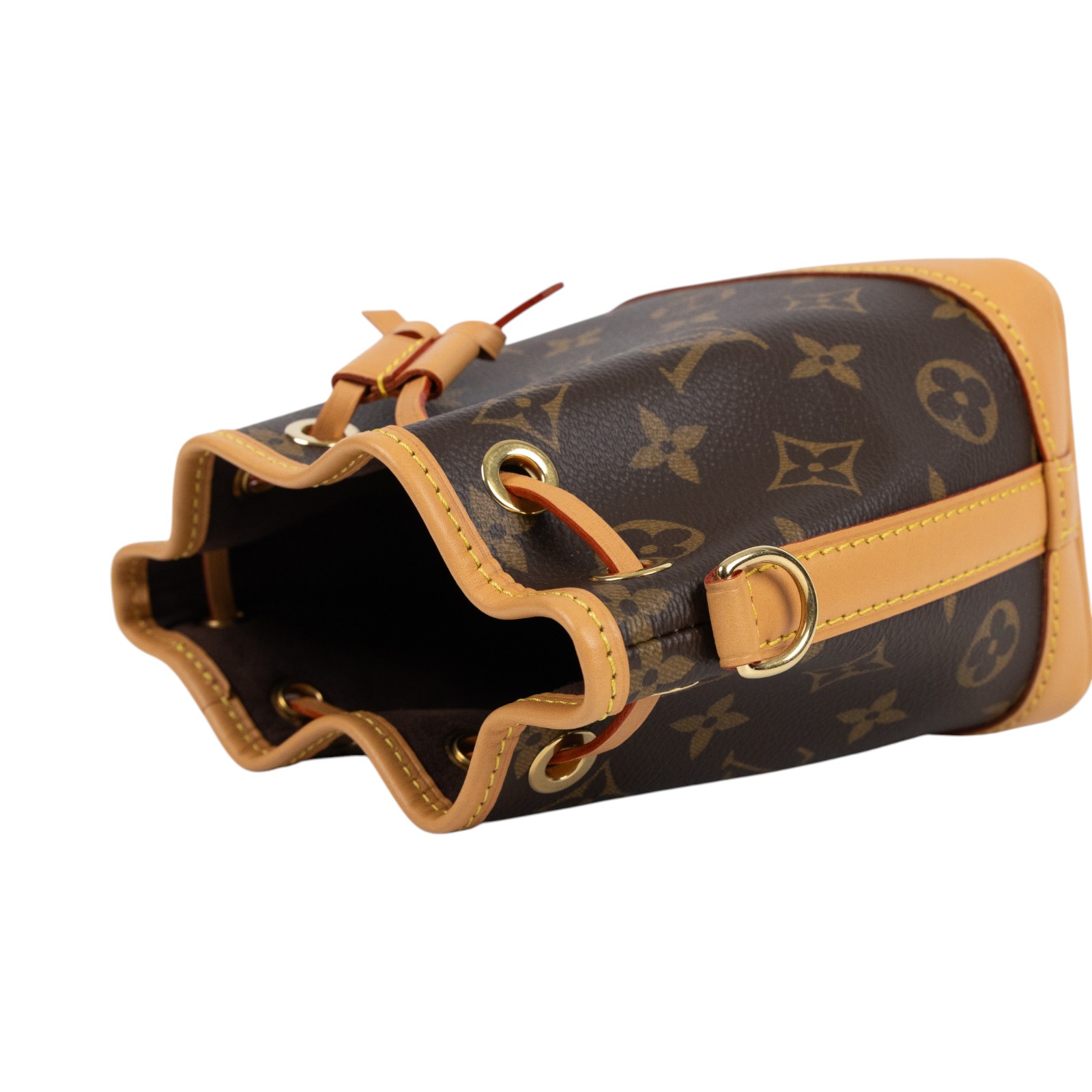 路易威登 LOUIS VUITTON Nano Noé 原花 束口水桶包 M81266 晶片款 原花Nano Noé 原廠盒子/防塵袋/背帶2