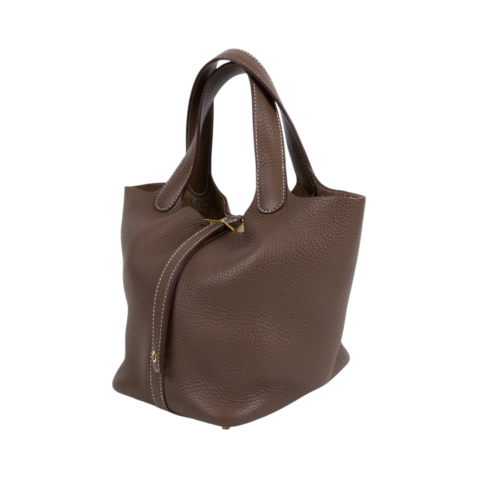 愛馬仕 Hermes Picotin Lock 18 菜籃子包 金色五金 大象灰 H056289CC18 /ZAM008UH  原廠盒子/防塵袋2/鎖組/購買證明