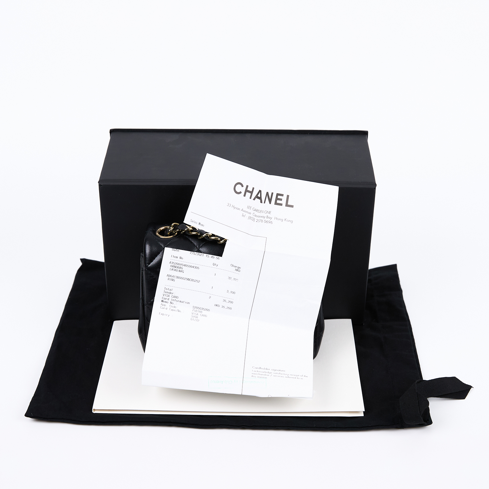 香奈兒 CHANEL CF 方形 迷你 口蓋包 A35200 Y04059 晶片款 黑金羊方胖 原廠盒子/防塵袋/購買證明