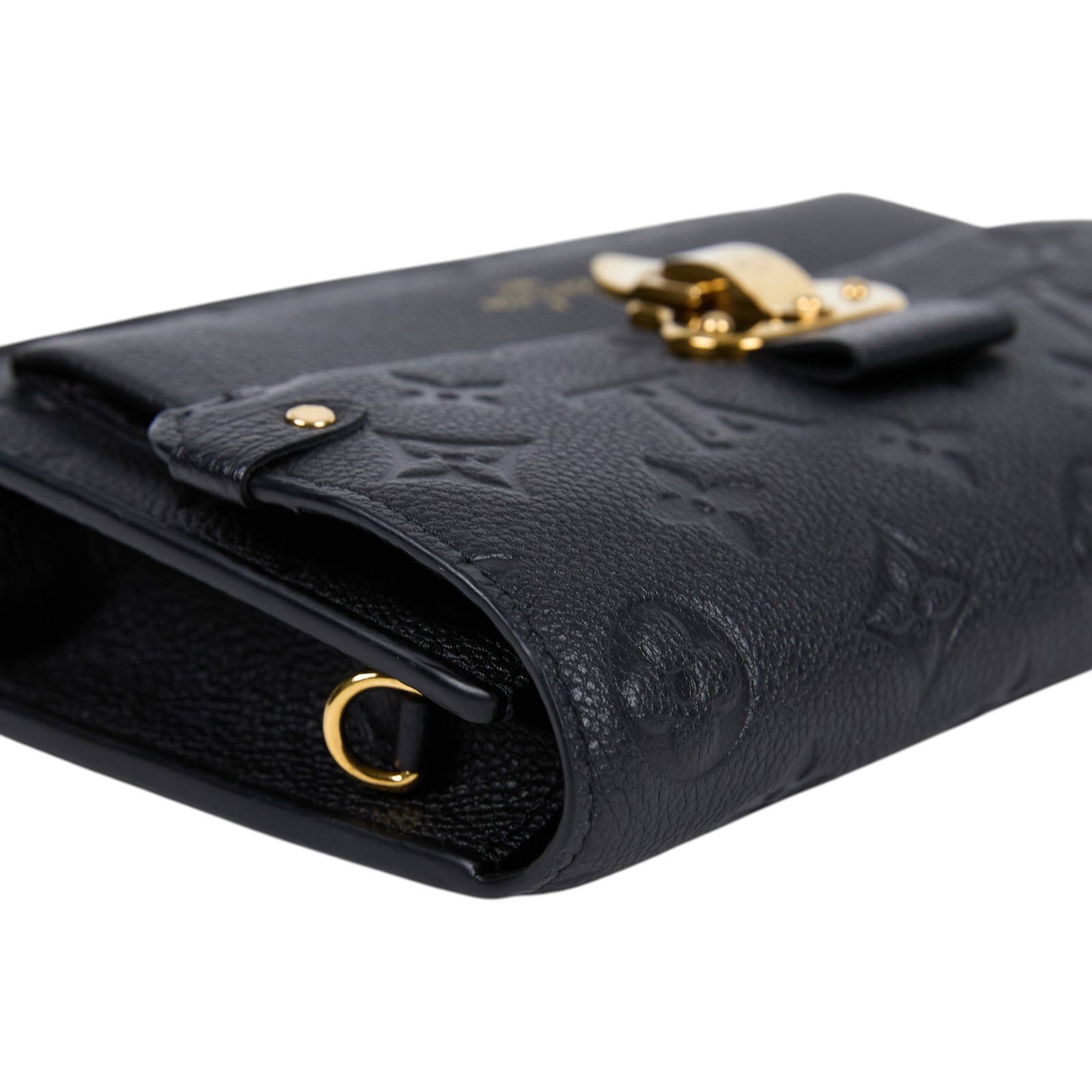 路易威登 LOUIS VUITTON Vavin 鏈帶錢包 M67839 晶片款 黑壓紋Vavin 鏈條包 背帶