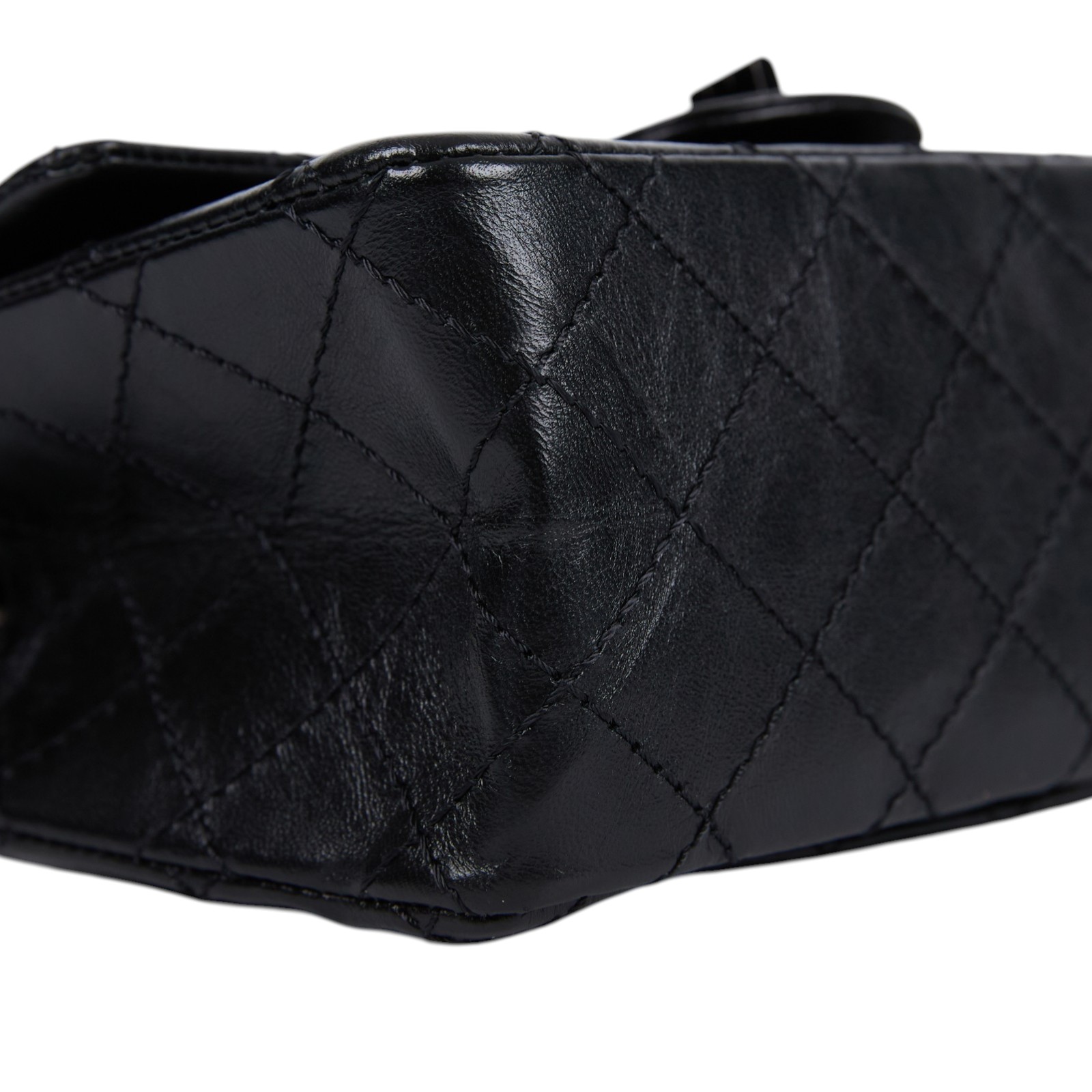 香奈兒 CHANEL 2.55 迷你 口蓋包 AS0874 Y83608 晶片款 SO BLACK2.55 20CM 防塵袋/購買證明影本