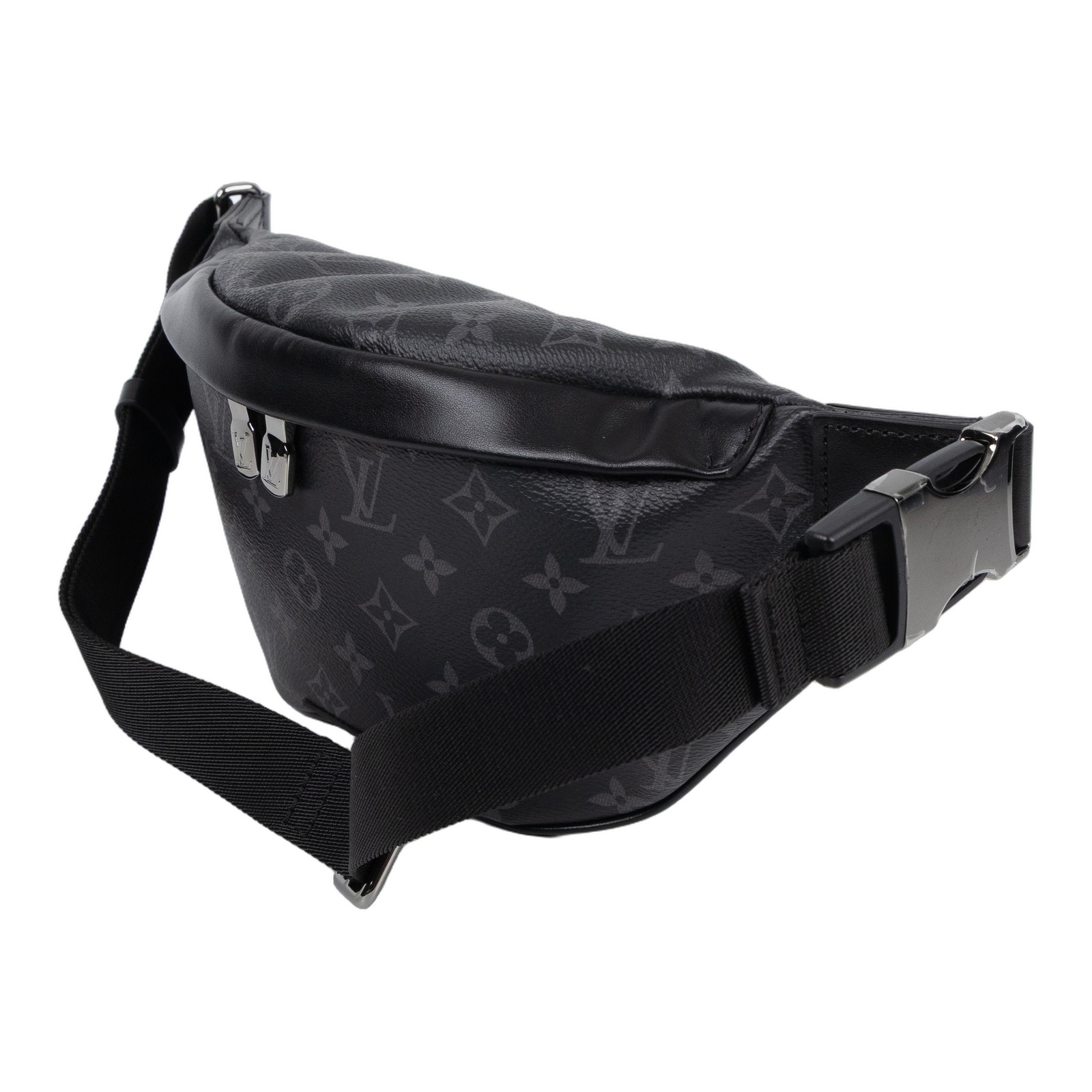 路易威登 LOUIS VUITTON Discovery PM 腰包 Eclipse 黑色 M46035 晶片款  原廠盒子/防塵袋/購買證明影本