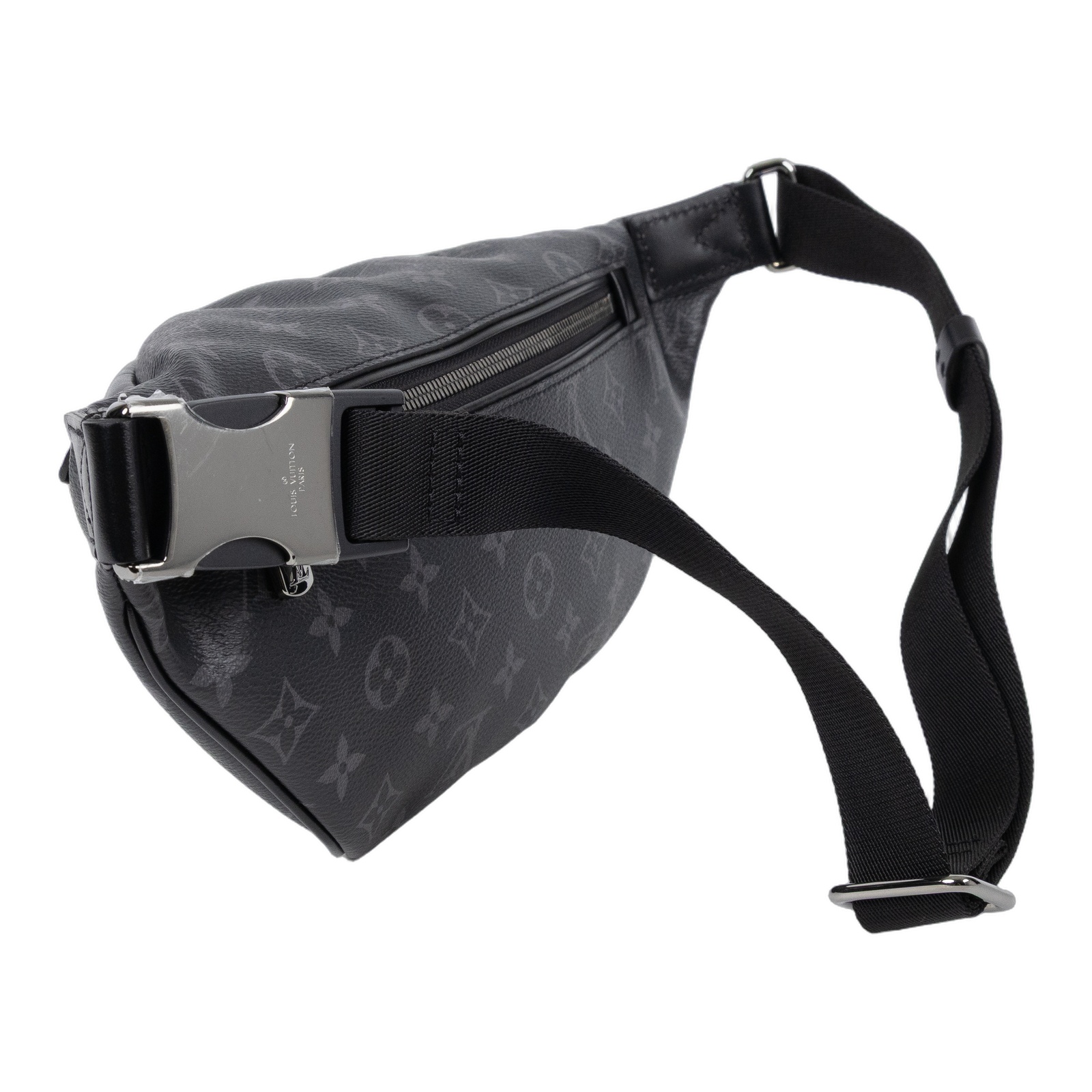 路易威登 LOUIS VUITTON Discovery PM 腰包 Eclipse 黑色 M46035 晶片款  原廠盒子/防塵袋/購買證明影本