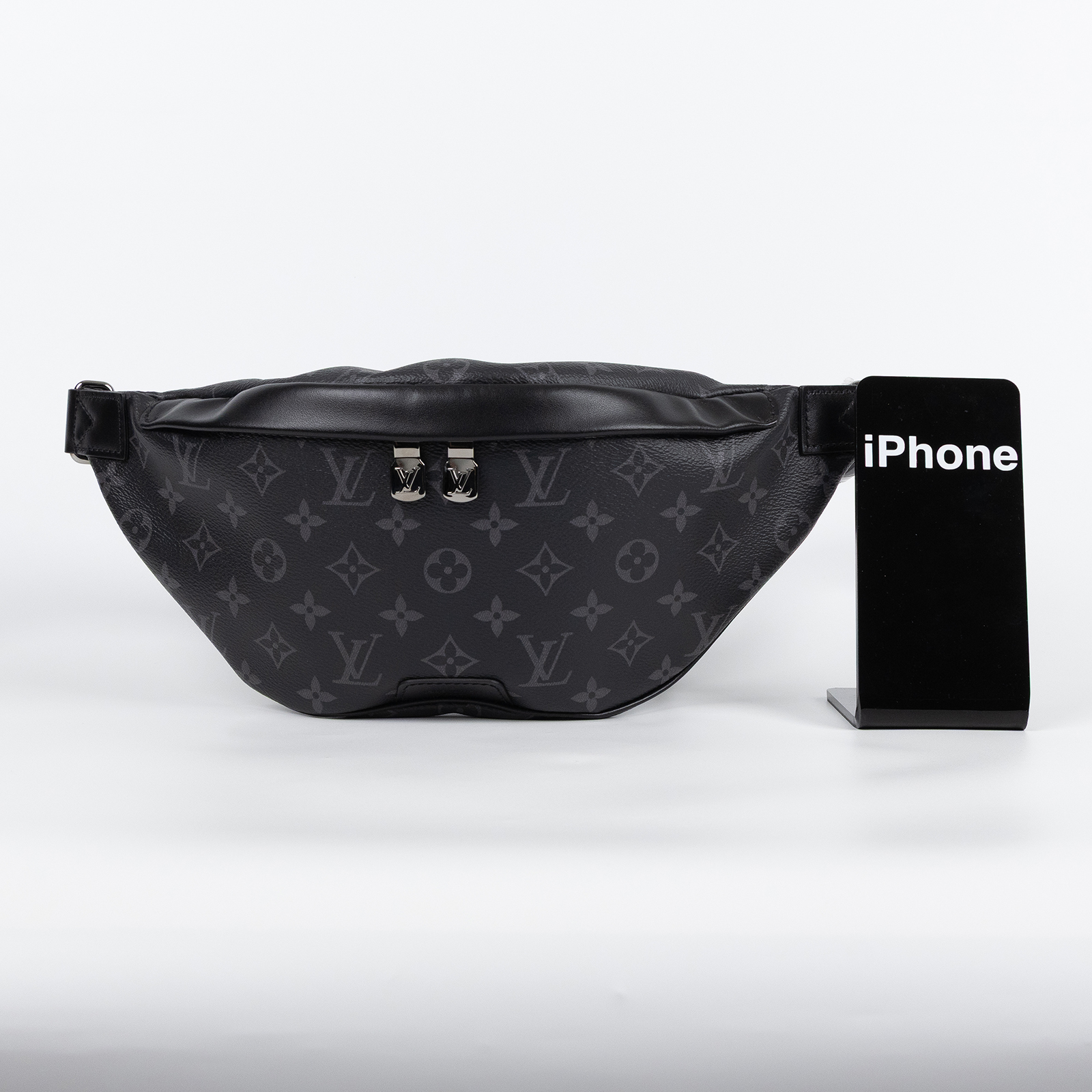 路易威登 LOUIS VUITTON Discovery PM 腰包 Eclipse 黑色 M46035 晶片款  原廠盒子/防塵袋/購買證明影本