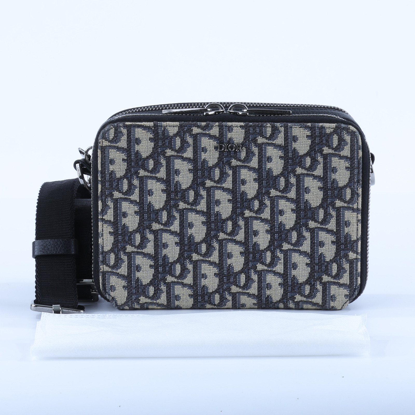 迪奧 CHRISTIAN DIOR 附肩帶 小袋 2OBBC119YSE 藍緹花肩背包 背帶
