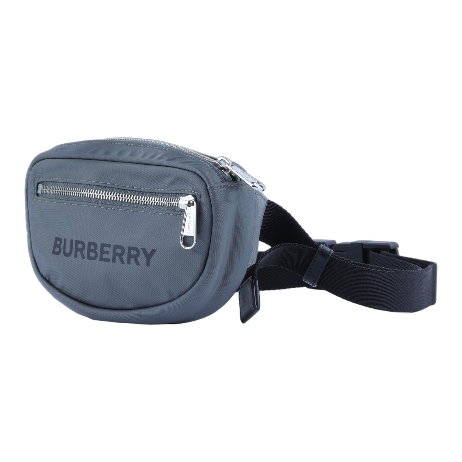 博柏利 BURBERRY 腰包 胸包 斜跨包 8052888 灰綠尼龍腰包 無附屬品