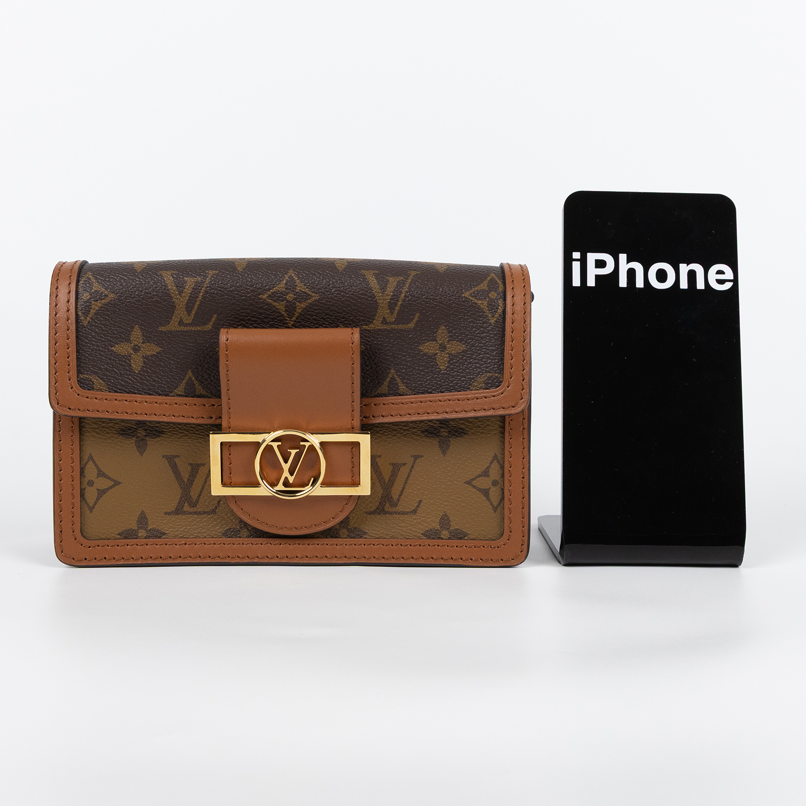路易威登 LOUIS VUITTON Dauphine 鏈帶錢包 M68746 晶片款 原花DAUPHINE WOC 原廠盒子/防塵袋/背帶