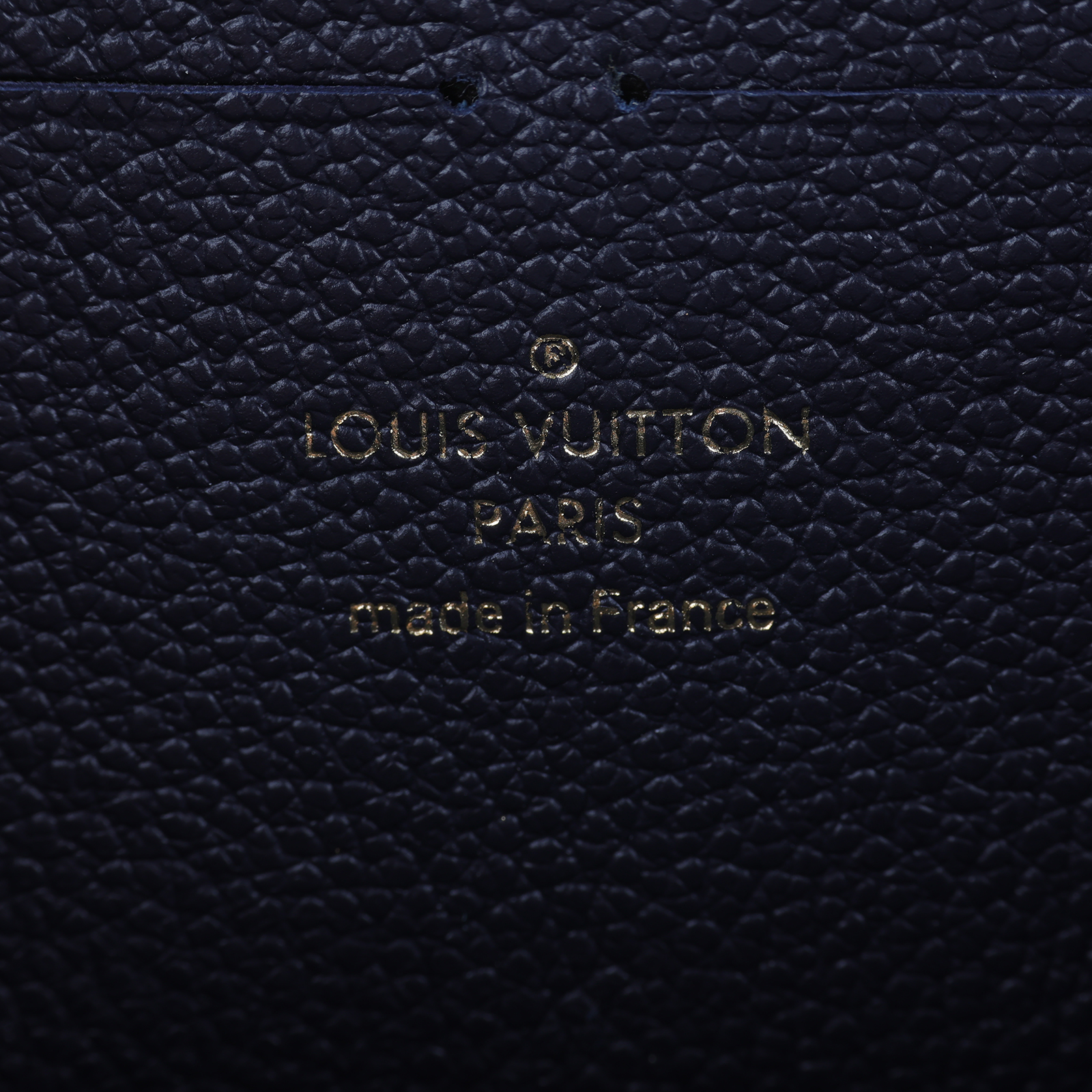 路易威登 LOUIS VUITTON Clémence 錢包 拉鍊 長夾 Empreinte 壓花牛皮 海軍藍 紅色 M69415 晶片款  防塵袋