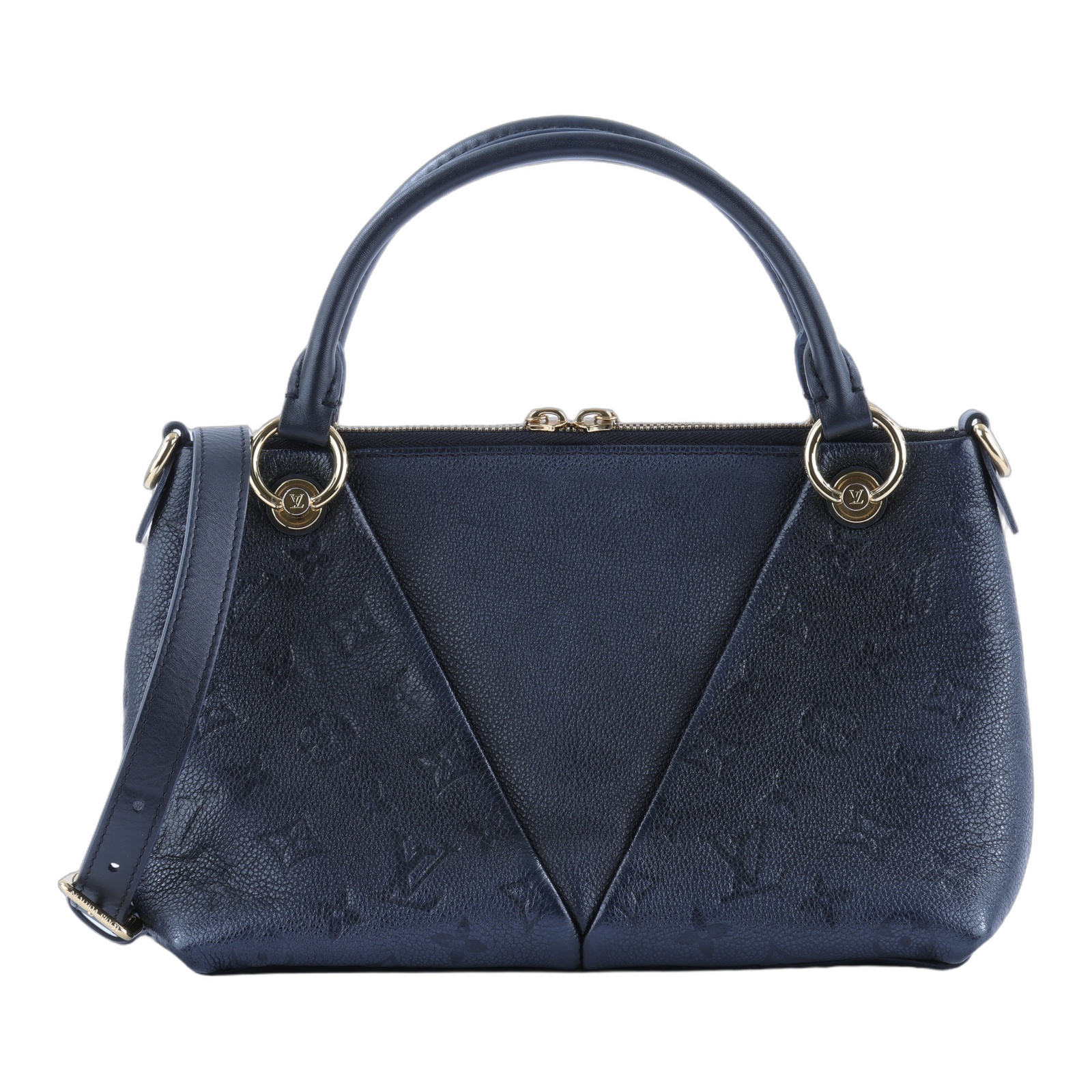 路易威登 LOUIS VUITTON V Tote BB 手提包 肩背包 斜背包 M44937 晶片款 黑壓紋V Tote BB 兩用手袋 防塵袋/背帶