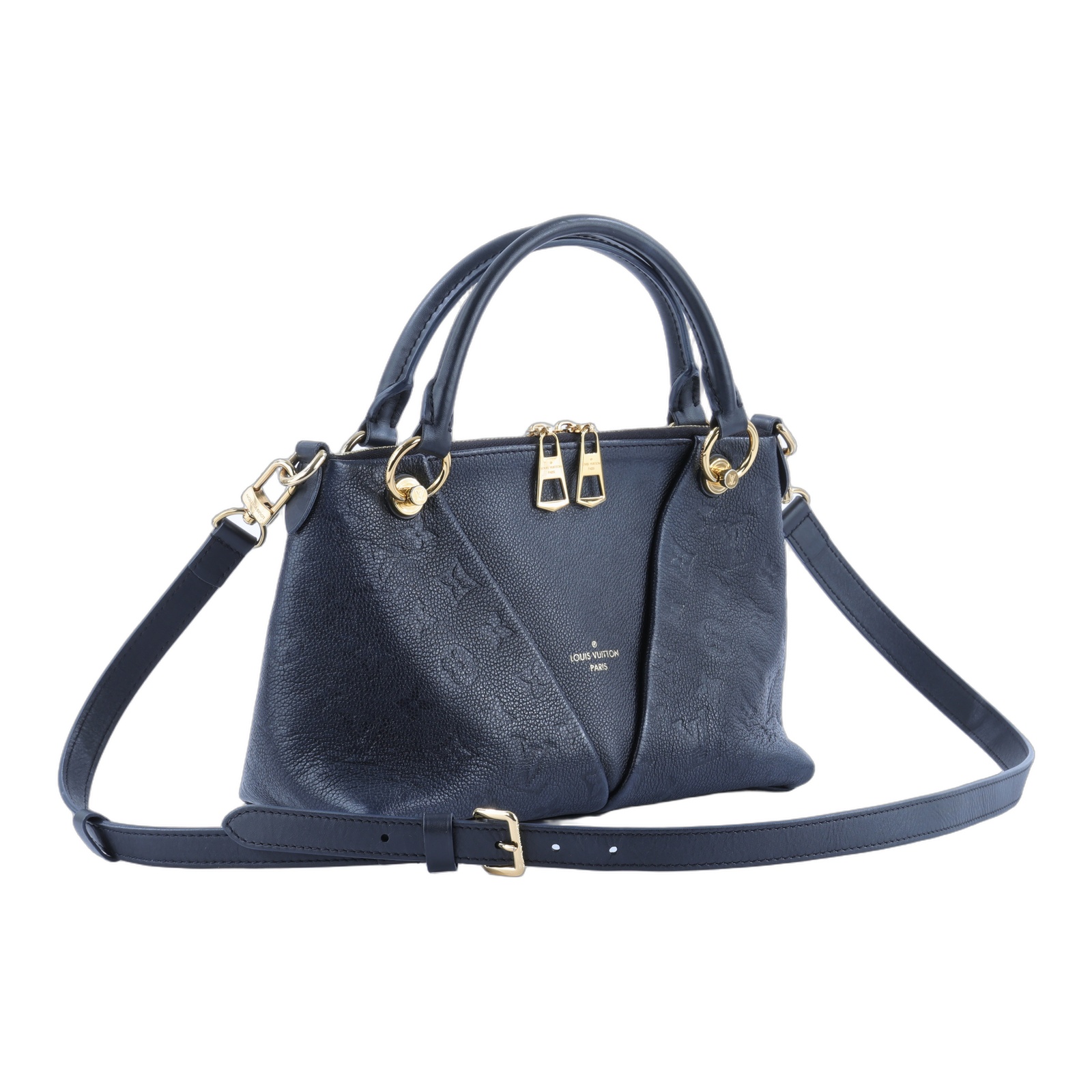 路易威登 LOUIS VUITTON V Tote BB 手提包 肩背包 斜背包 M44937 晶片款 黑壓紋V Tote BB 兩用手袋 防塵袋/背帶