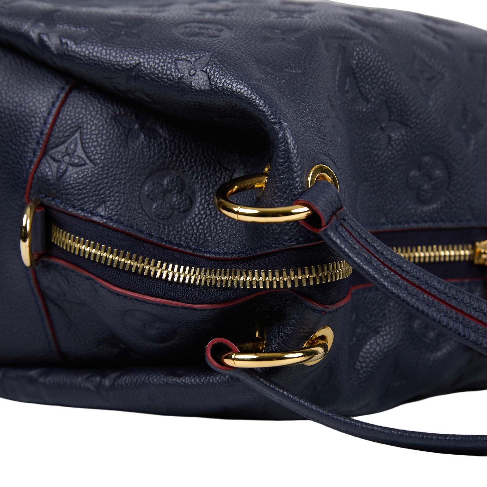 路易威登 LOUIS VUITTON Ponthieu PM 手提包 肩背包 斜背包 M43721 藍色原花牛皮壓紋Ponthieu PM 防塵袋/背帶