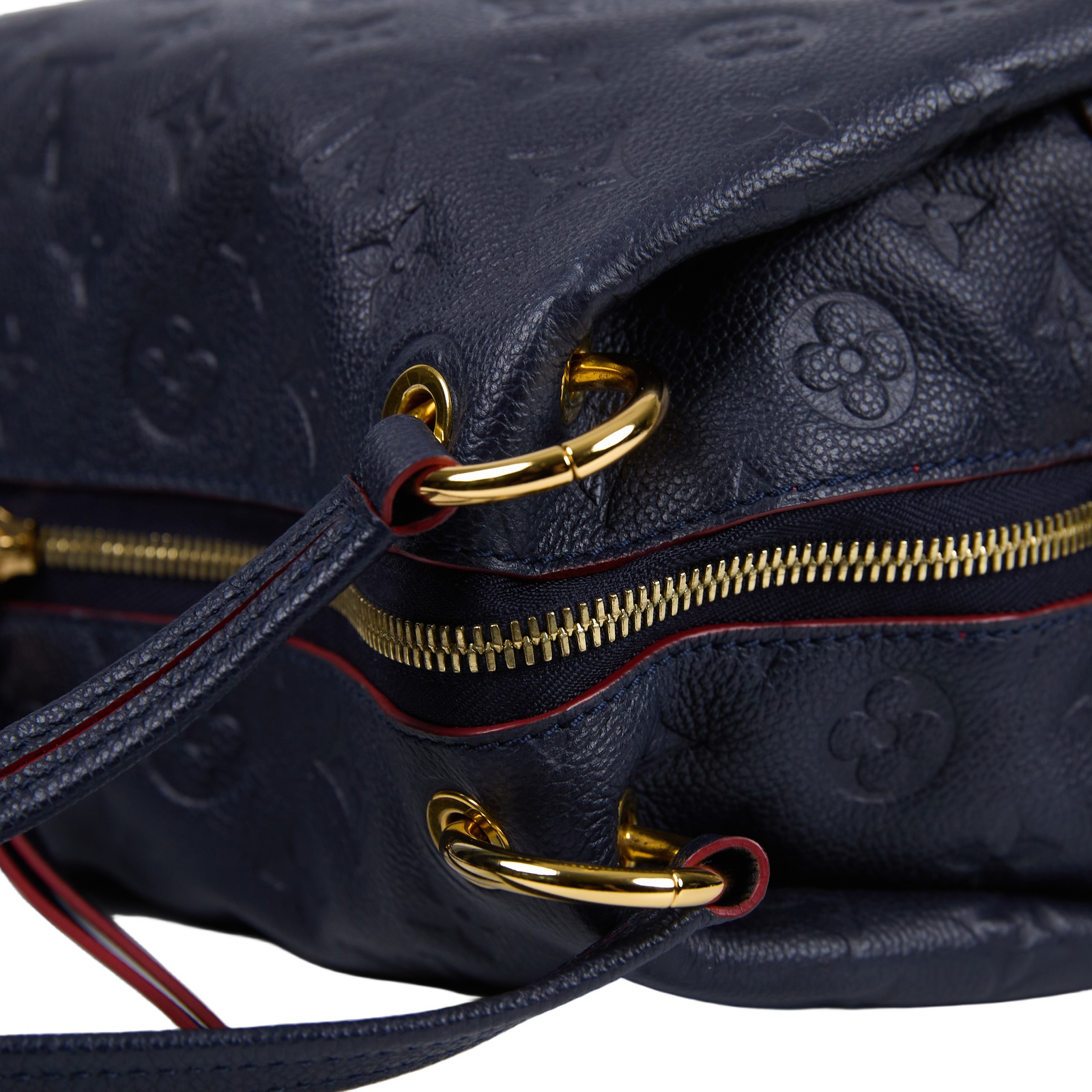 路易威登 LOUIS VUITTON Ponthieu PM 手提包 肩背包 斜背包 M43721 藍色原花牛皮壓紋Ponthieu PM 防塵袋/背帶