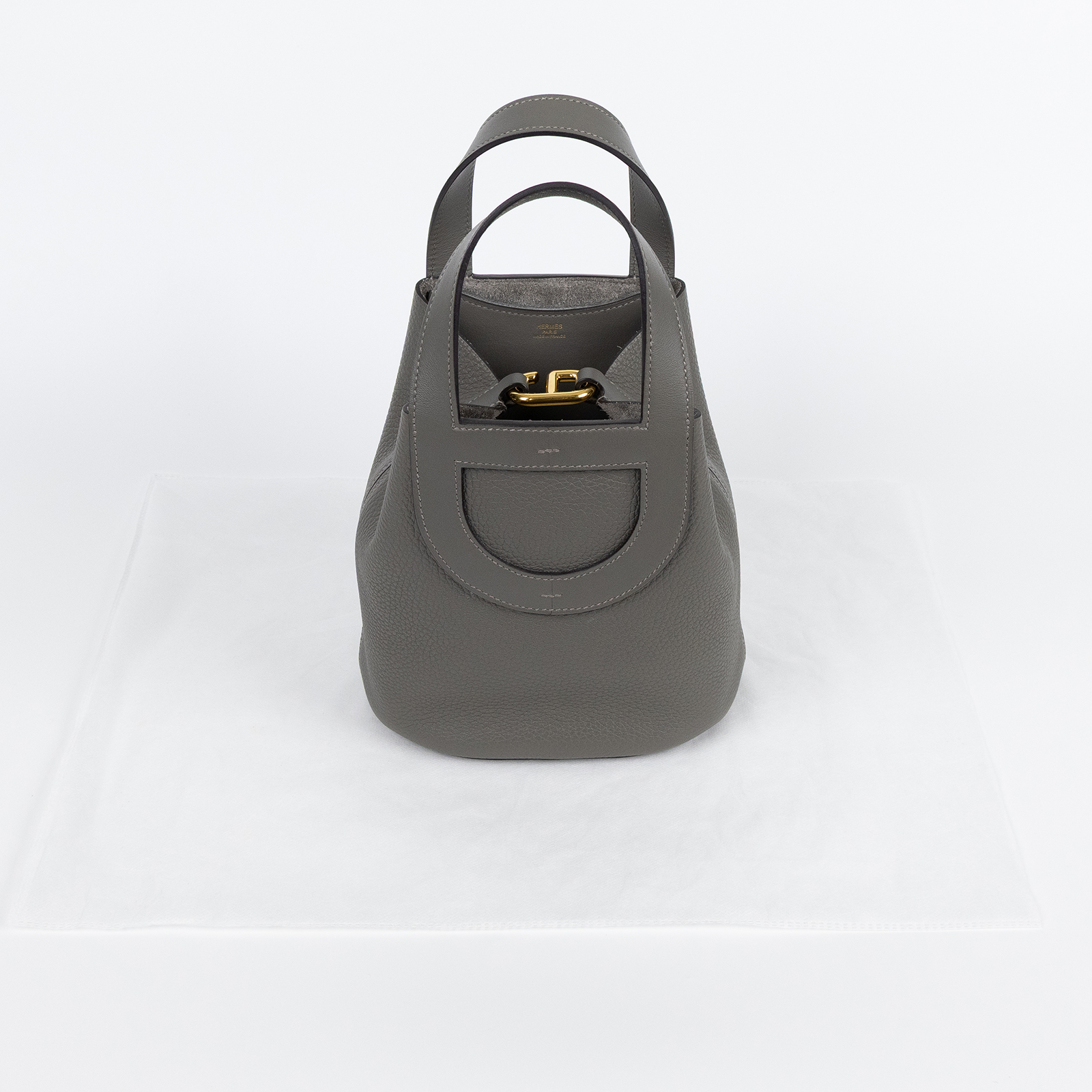 愛馬仕 Hermes In The Loop 18  豬鼻 菜籃子包 ITL18 U AM 009 UH U刻 灰IN THE LOOP18 無附屬品