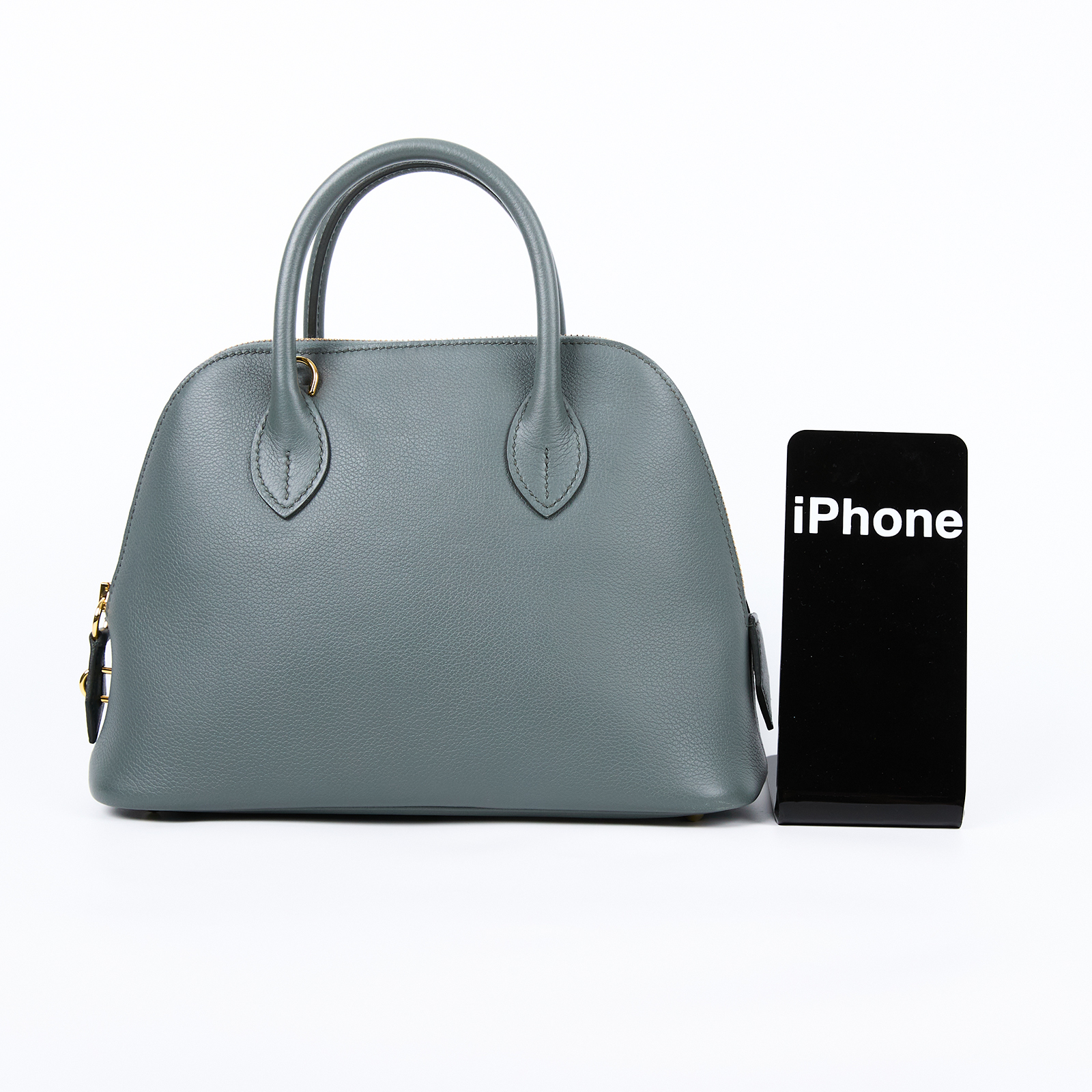 愛馬仕 Hermes Bolide Bag 柏莉包 25 BL25 B IT 436 KX B刻杏仁綠1923BOLIDE25 防塵袋3/背帶/鎖組