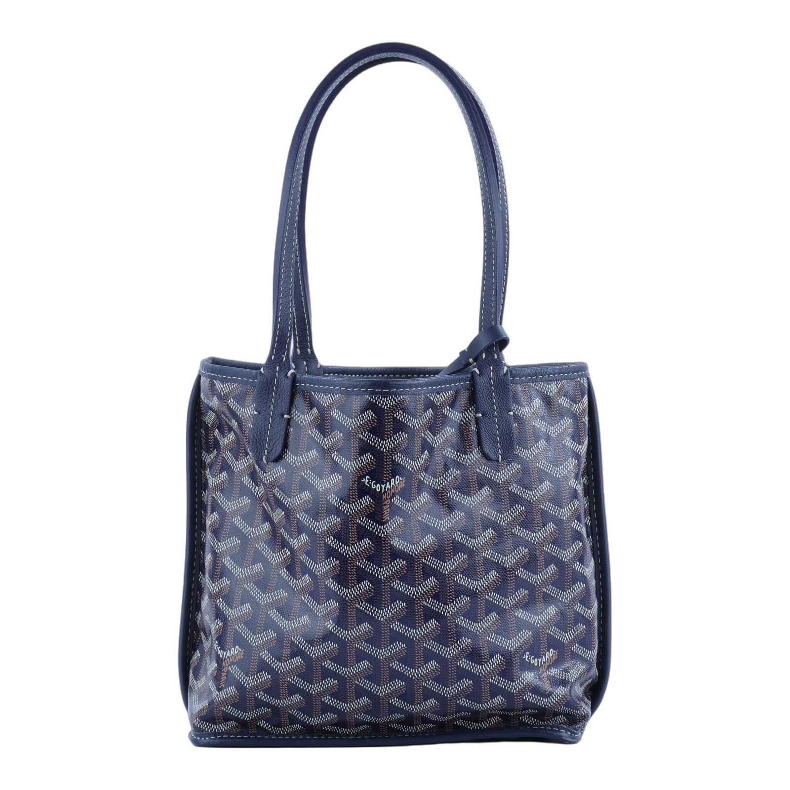 高雅德 GOYARD Anjou Mini Bag 托特包 ANJOUSMINCG 藍愛心ANJOU MINI托特包 防塵袋/內袋/購買證明