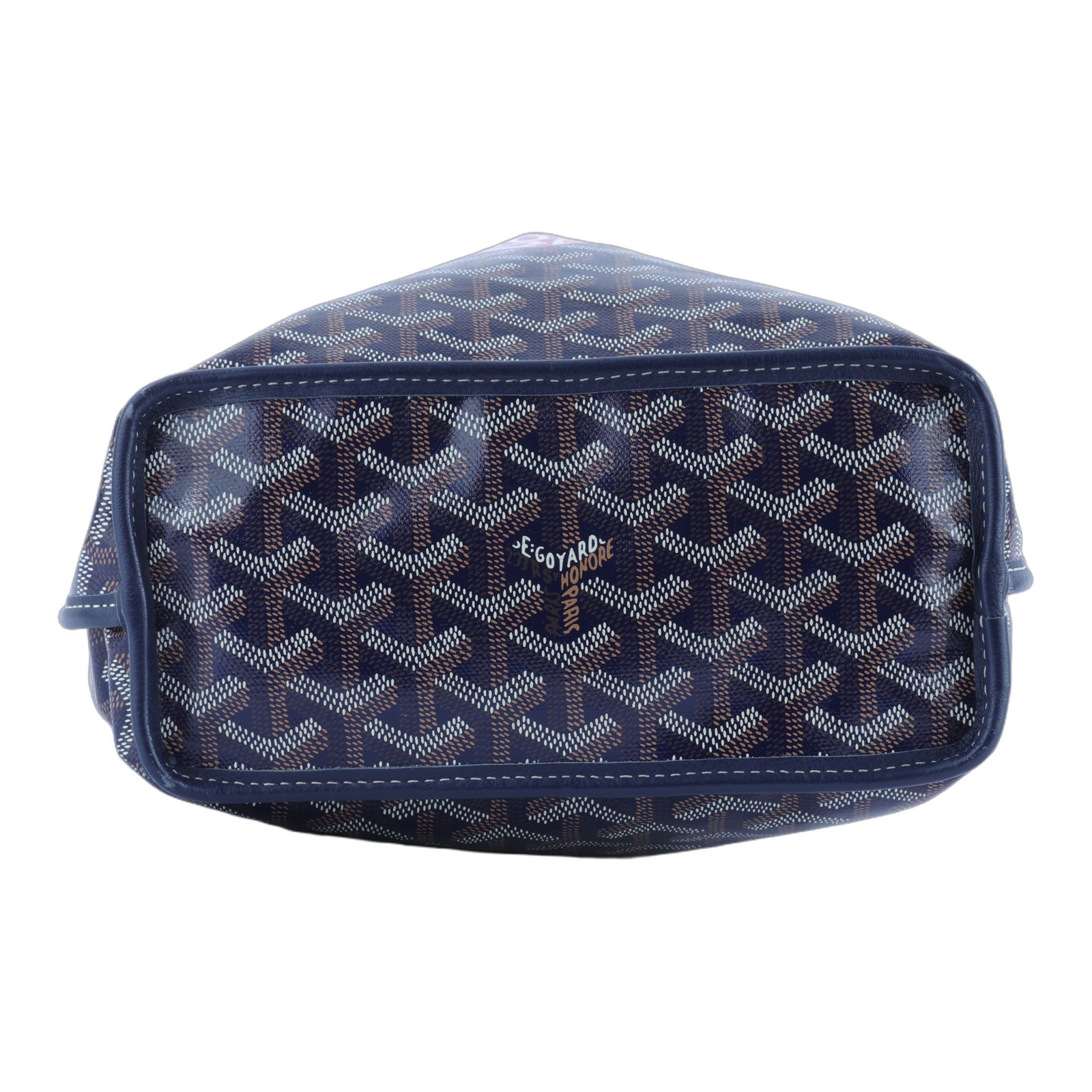 高雅德 GOYARD Anjou Mini Bag 托特包 ANJOUSMINCG 藍愛心ANJOU MINI托特包 防塵袋/內袋/購買證明