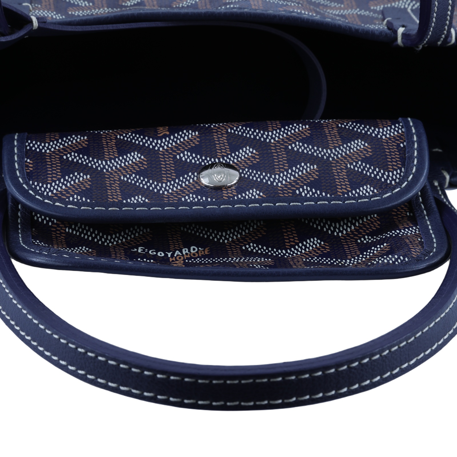 高雅德 GOYARD Anjou Mini Bag 托特包 ANJOUSMINCG 藍愛心ANJOU MINI托特包 防塵袋/內袋/購買證明