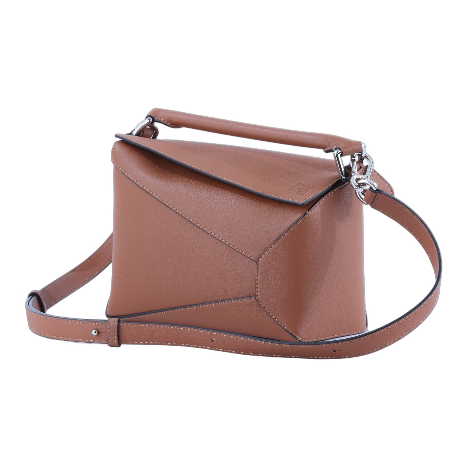 羅意威 LOEWE Small Puzzle bag 肩背 斜背包 A510P60X41 焦糖PUZZLE SMALL 防塵袋/背帶