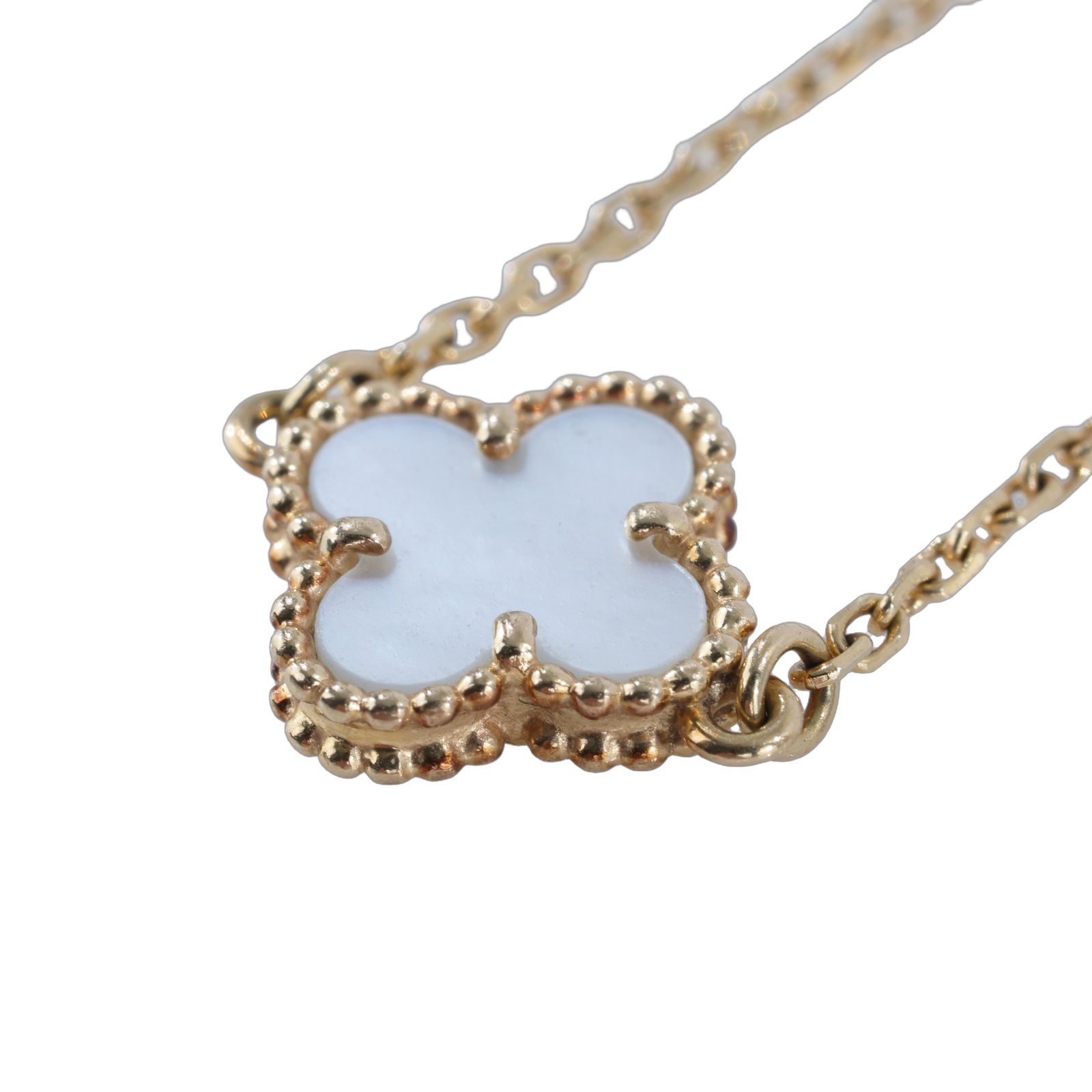 梵克雅寶 Van Cleef & Arpels Sweet Alhambra 手鍊 VCARF68800 白母貝Alhambra SWEET手鍊 無附屬品