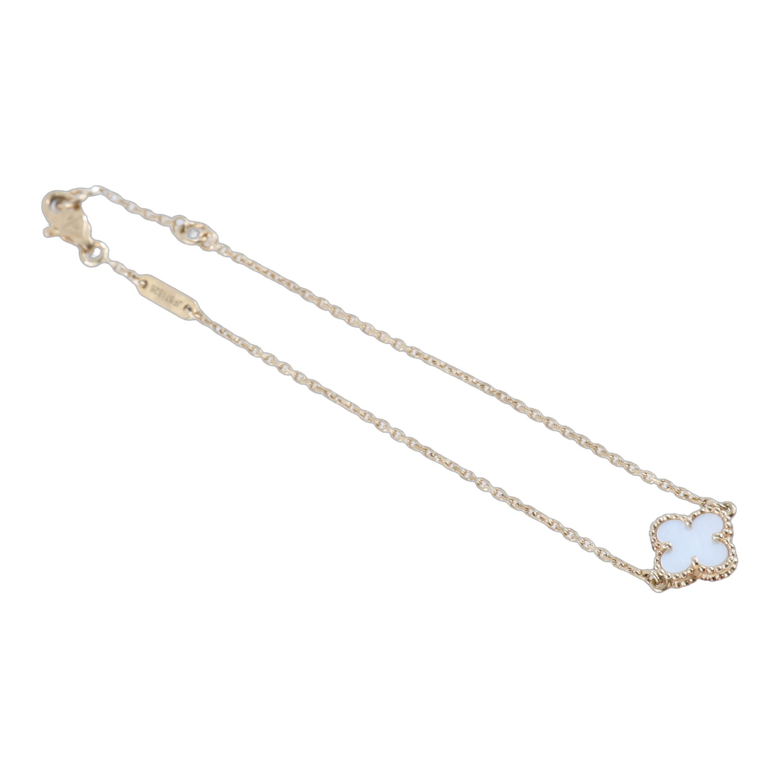 梵克雅寶 Van Cleef & Arpels Sweet Alhambra 手鍊 VCARF68800 白母貝Alhambra SWEET手鍊 無附屬品