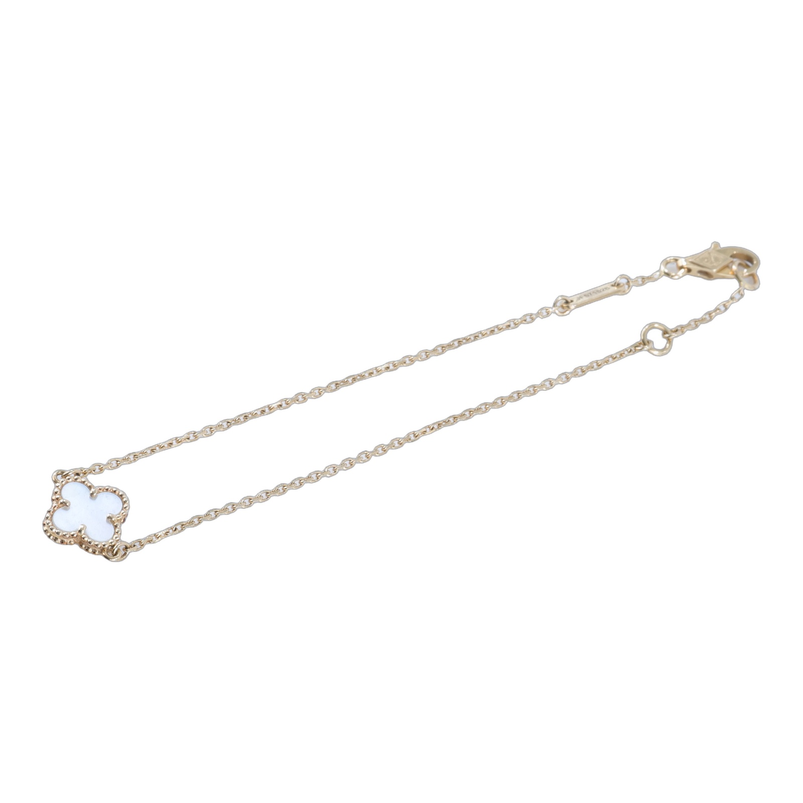 梵克雅寶 Van Cleef & Arpels Sweet Alhambra 手鍊 VCARF68800 白母貝Alhambra SWEET手鍊 無附屬品