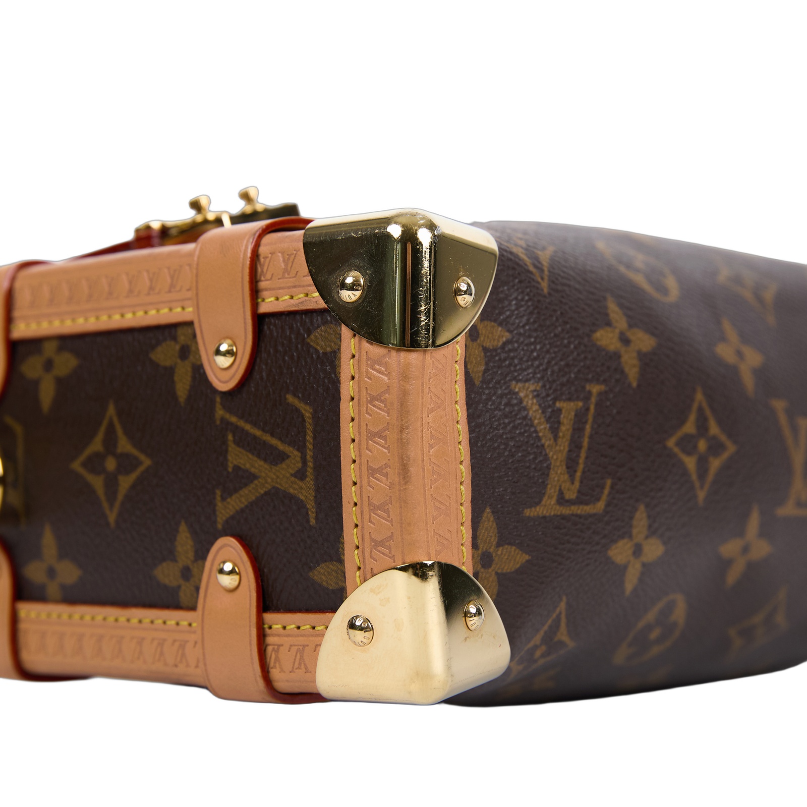 路易威登 LOUIS VUITTON Side Trunk MM 老花 手提 肩背 箱包 M46358  原廠盒子/防塵袋/購買證明/背帶2