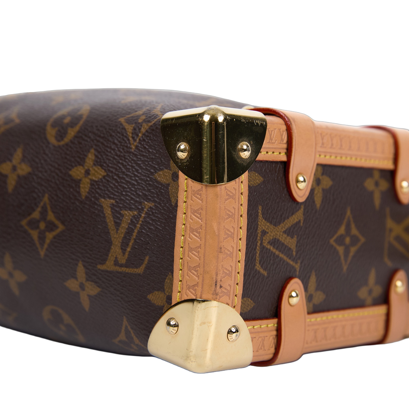 路易威登 LOUIS VUITTON Side Trunk MM 老花 手提 肩背 箱包 M46358  原廠盒子/防塵袋/購買證明/背帶2