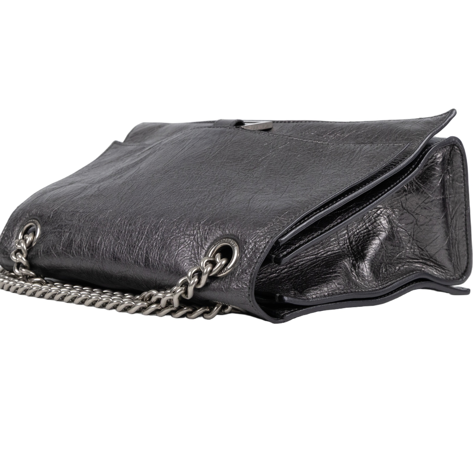 巴黎世家 BALENCIAGA Crush M 肩背包 手提包 斜背包 7163932AATG 灰CRUSH MEDIUM鏈帶包 無附屬品