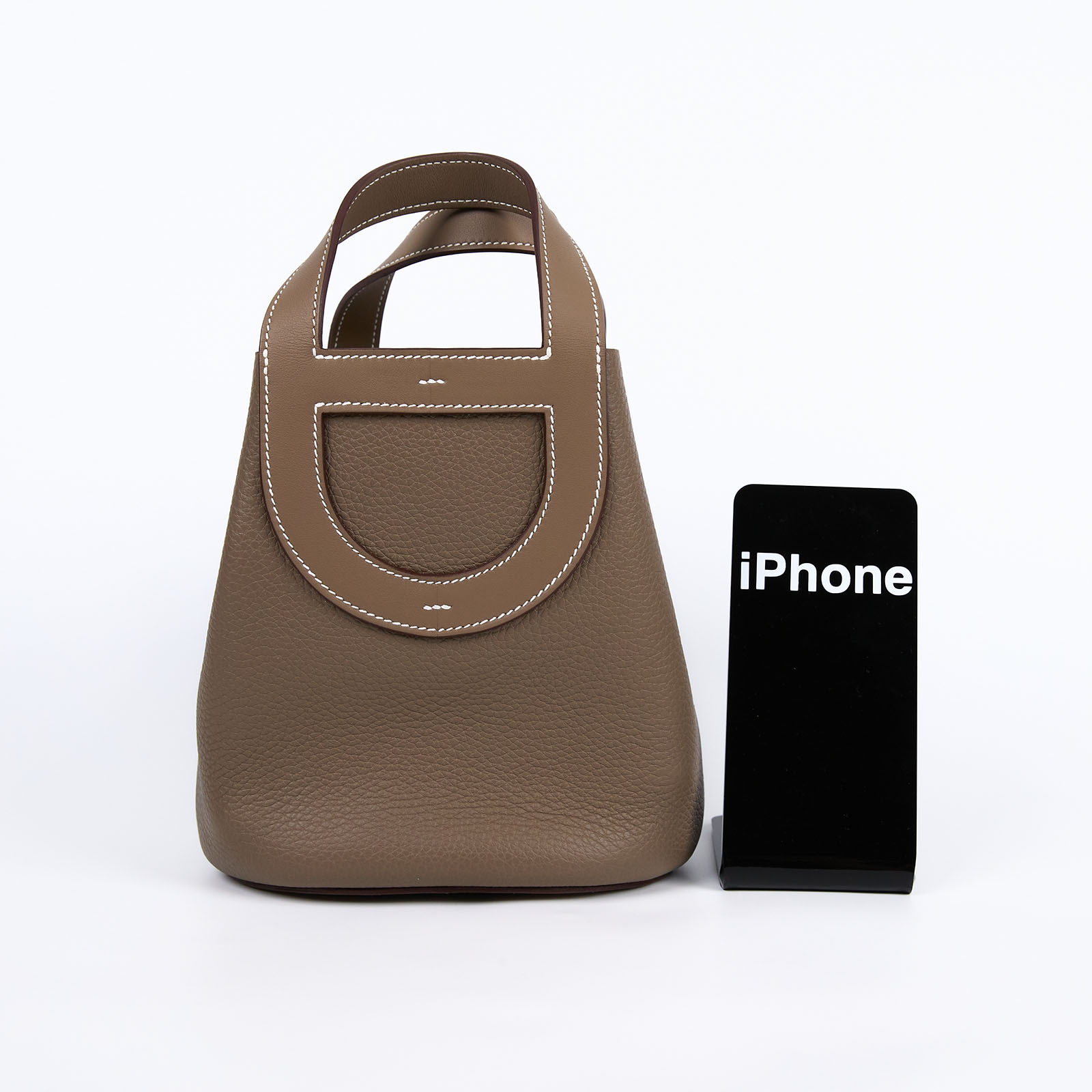 愛馬仕 Hermes In The Loop 18  豬鼻 菜籃子包 ITL18  K刻 大象灰IN THE LOOP18 原廠盒子/防塵袋2