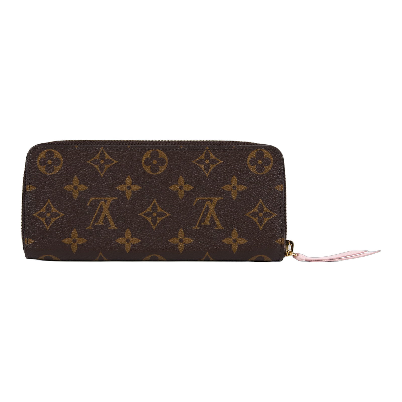 路易威登 LOUIS VUITTON Clémence 錢包 拉鍊 長夾 經典帆布 芭蕾粉色 M61298 晶片款 原花ZIPPY拉鏈長夾 原廠盒子/ 防塵袋