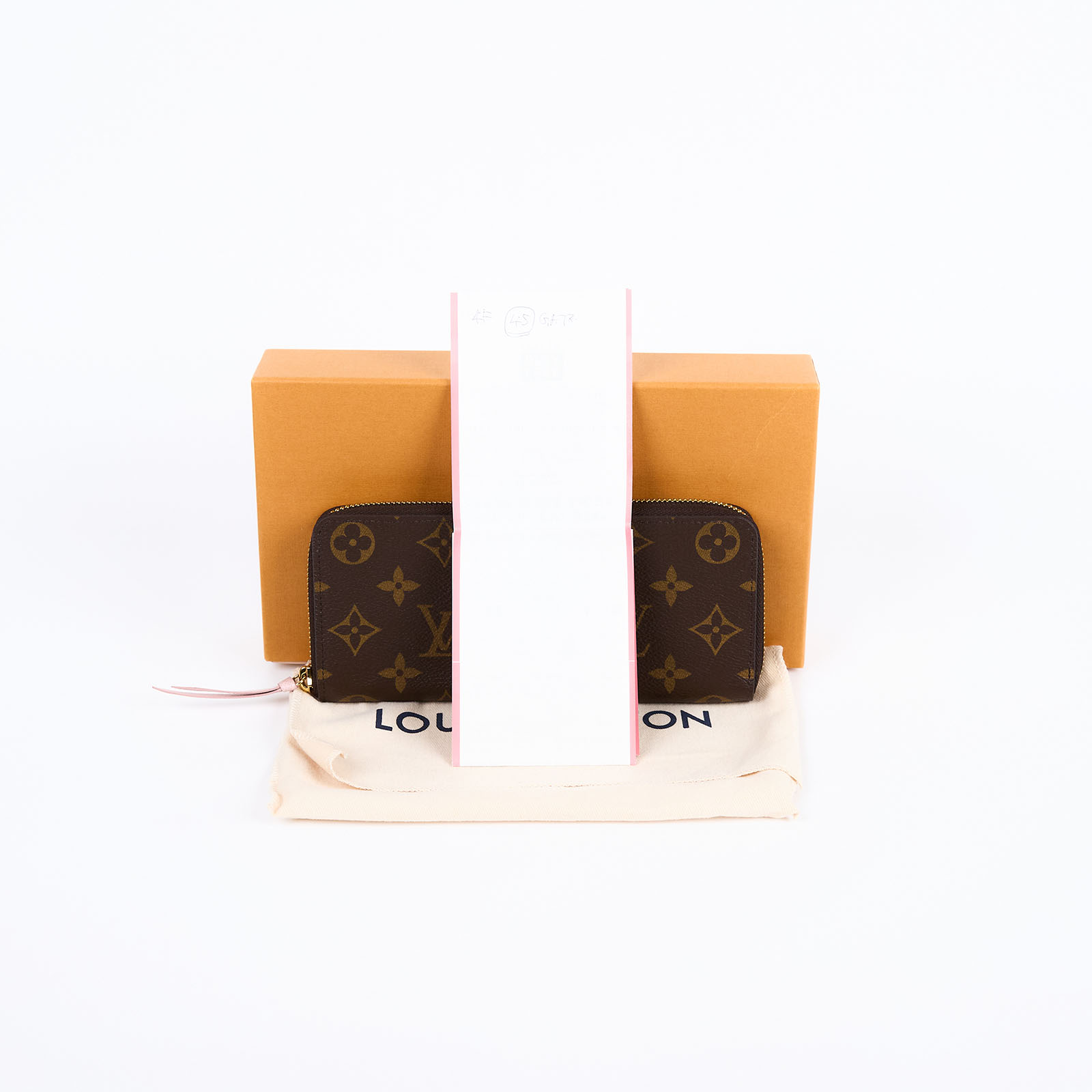 路易威登 LOUIS VUITTON Clémence 錢包 拉鍊 長夾 經典帆布 芭蕾粉色 M61298 晶片款 原花ZIPPY拉鏈長夾 原廠盒子/ 防塵袋