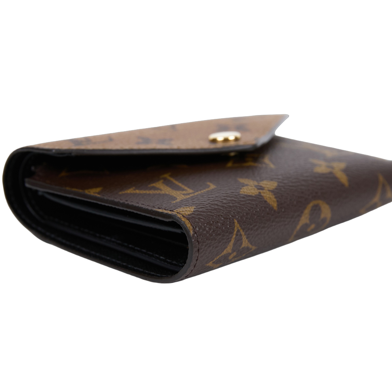 路易威登 LOUIS VUITTON Victorine 錢包 Reverse塗層帆布 M81557 晶片款 VICTORINE雙色短夾 原廠盒子/防塵袋