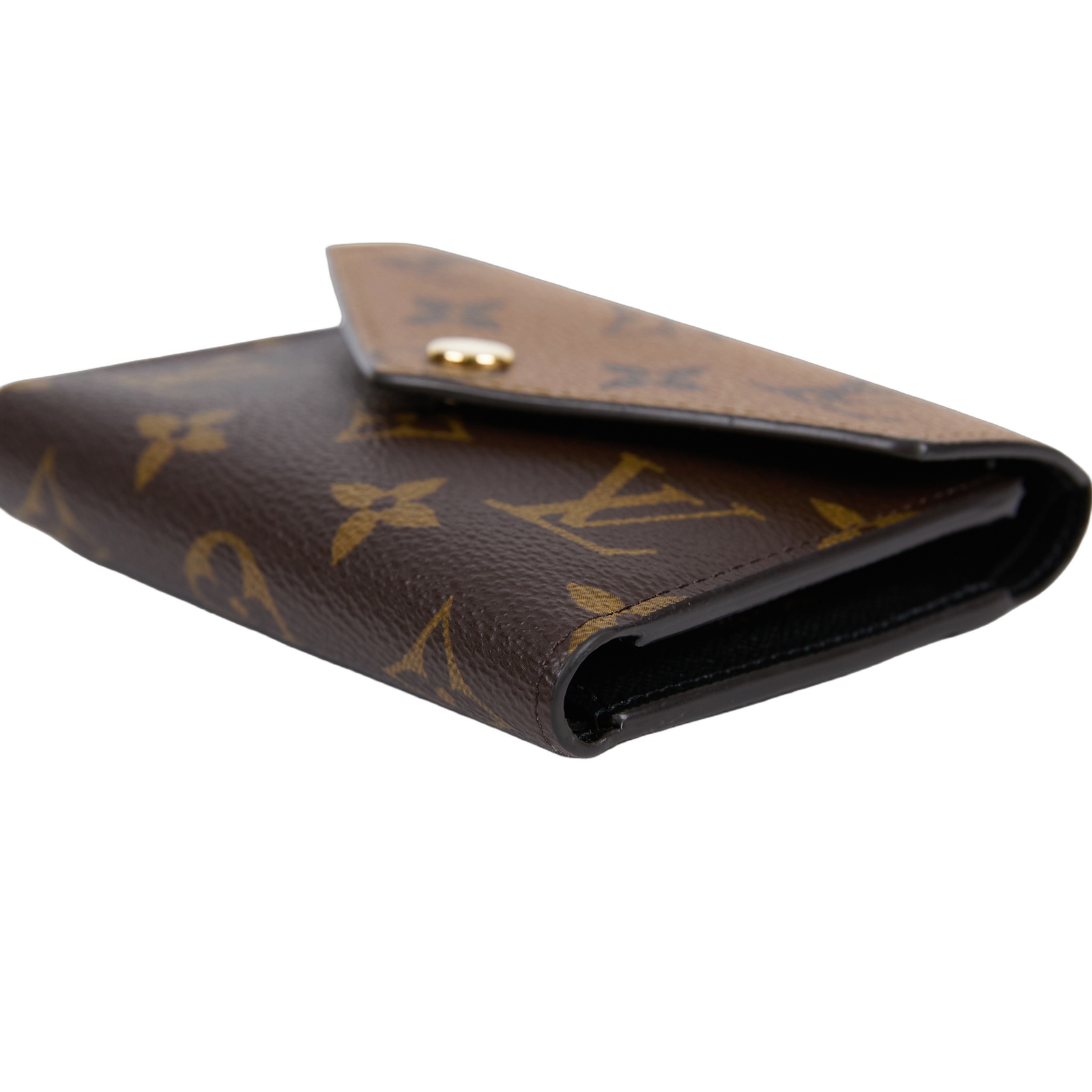 路易威登 LOUIS VUITTON Victorine 錢包 Reverse塗層帆布 M81557 晶片款 VICTORINE雙色短夾 原廠盒子/防塵袋