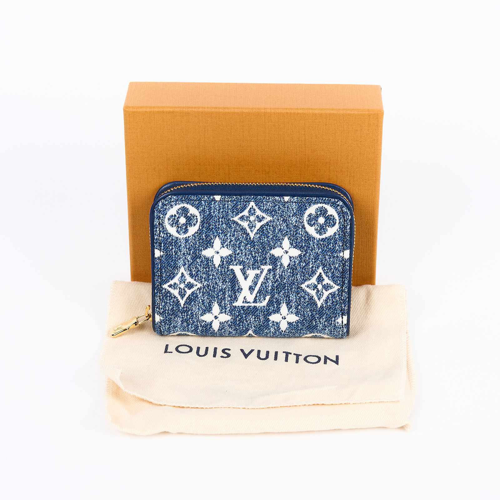 路易威登 LOUIS VUITTON Zippy 零錢包 卡片包 錢包 M81185 晶片款 單寧原花短夾 原廠盒子/ 防塵袋