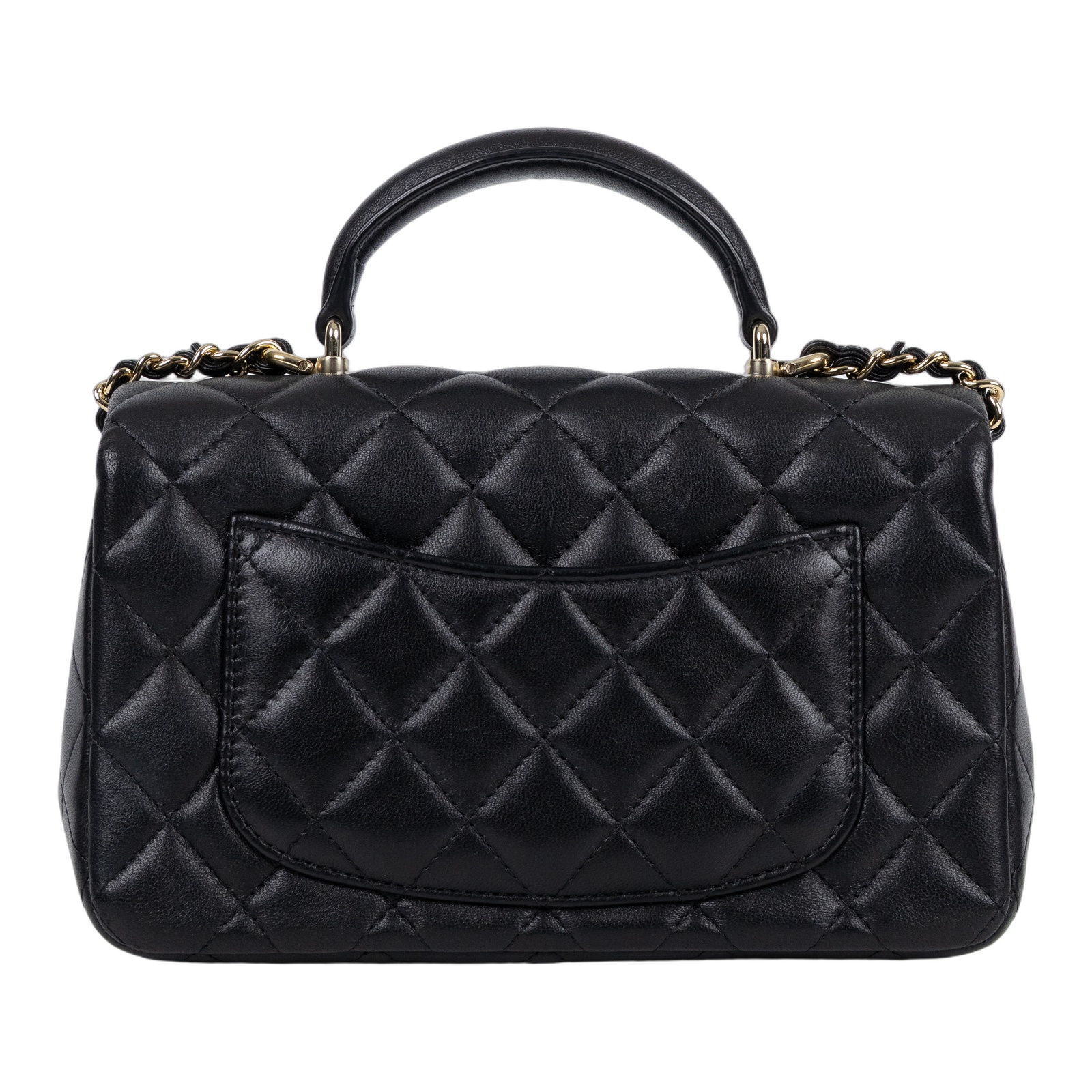 香奈兒 CHANEL Coco 20  Handle 肩背 斜背 迷你 口蓋包 AS2431 晶片款 黑金羊COCO HANDLE 20 原廠盒子/ 防塵袋