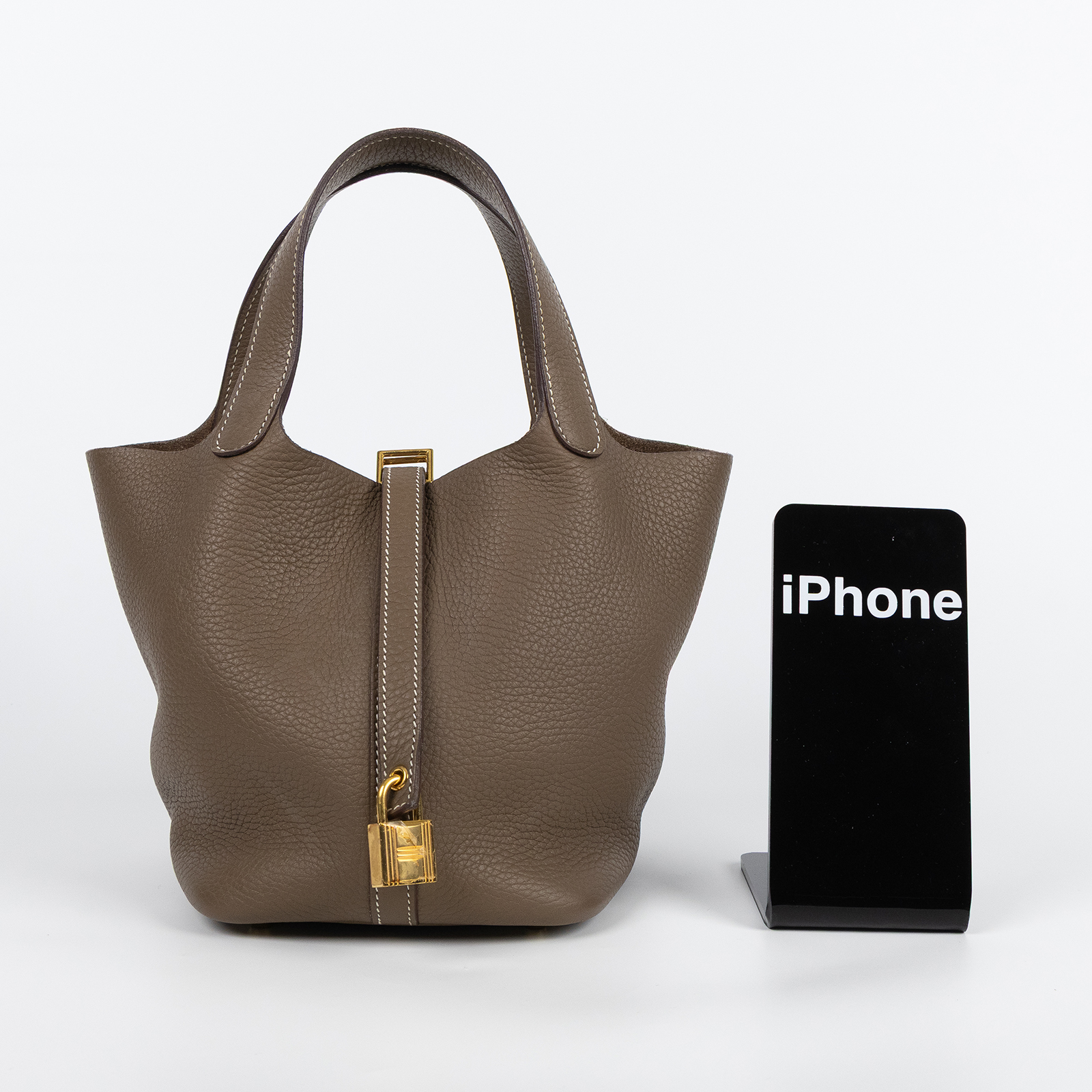 愛馬仕 Hermes Picotin Lock 18 菜籃子包 PT18 Y IT 012 AC Y刻 大象灰PICOTIN18 無附屬品