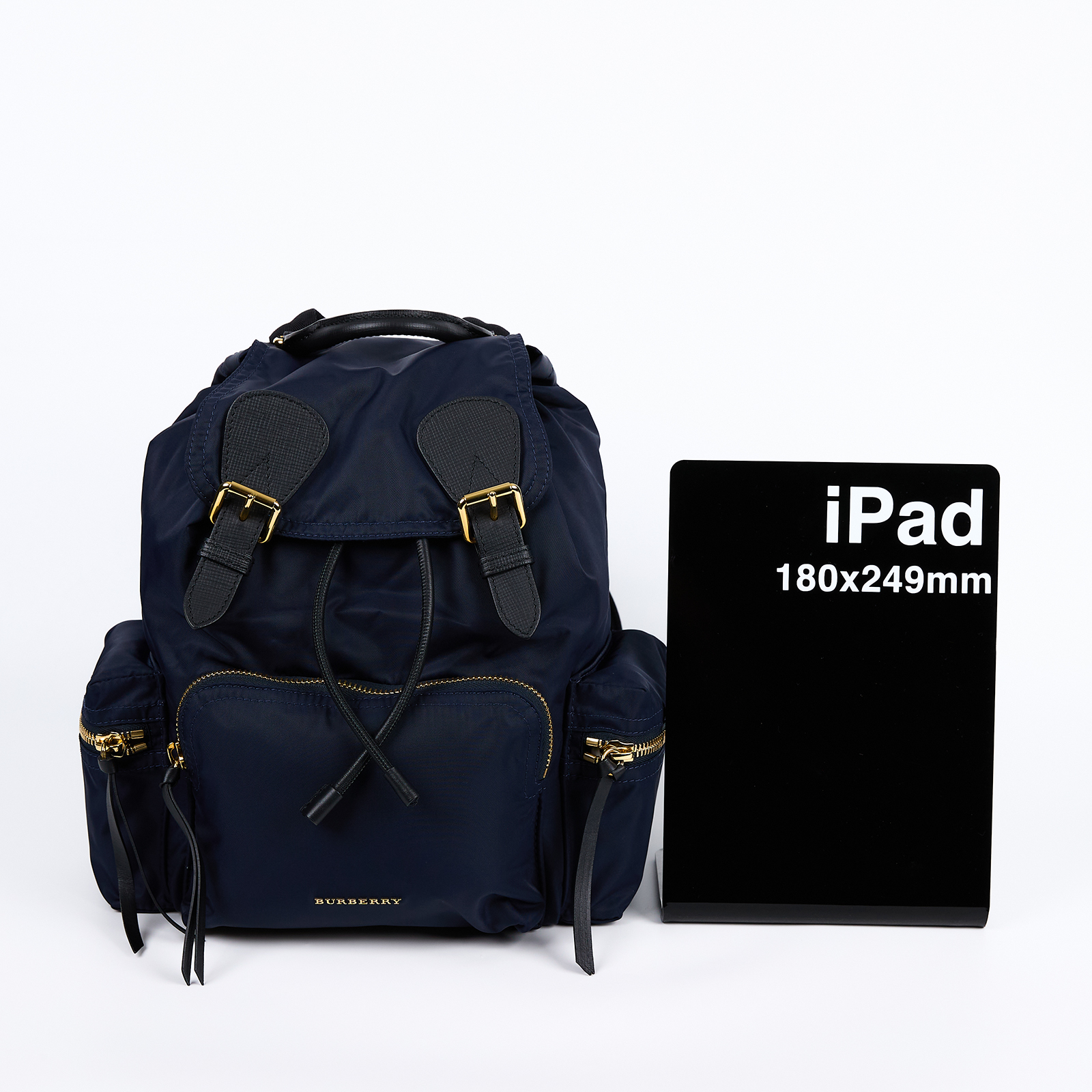 博柏利 BURBERRY The Rucksack 尼龍 後背包 40166241 藍尼龍後背包 防塵袋